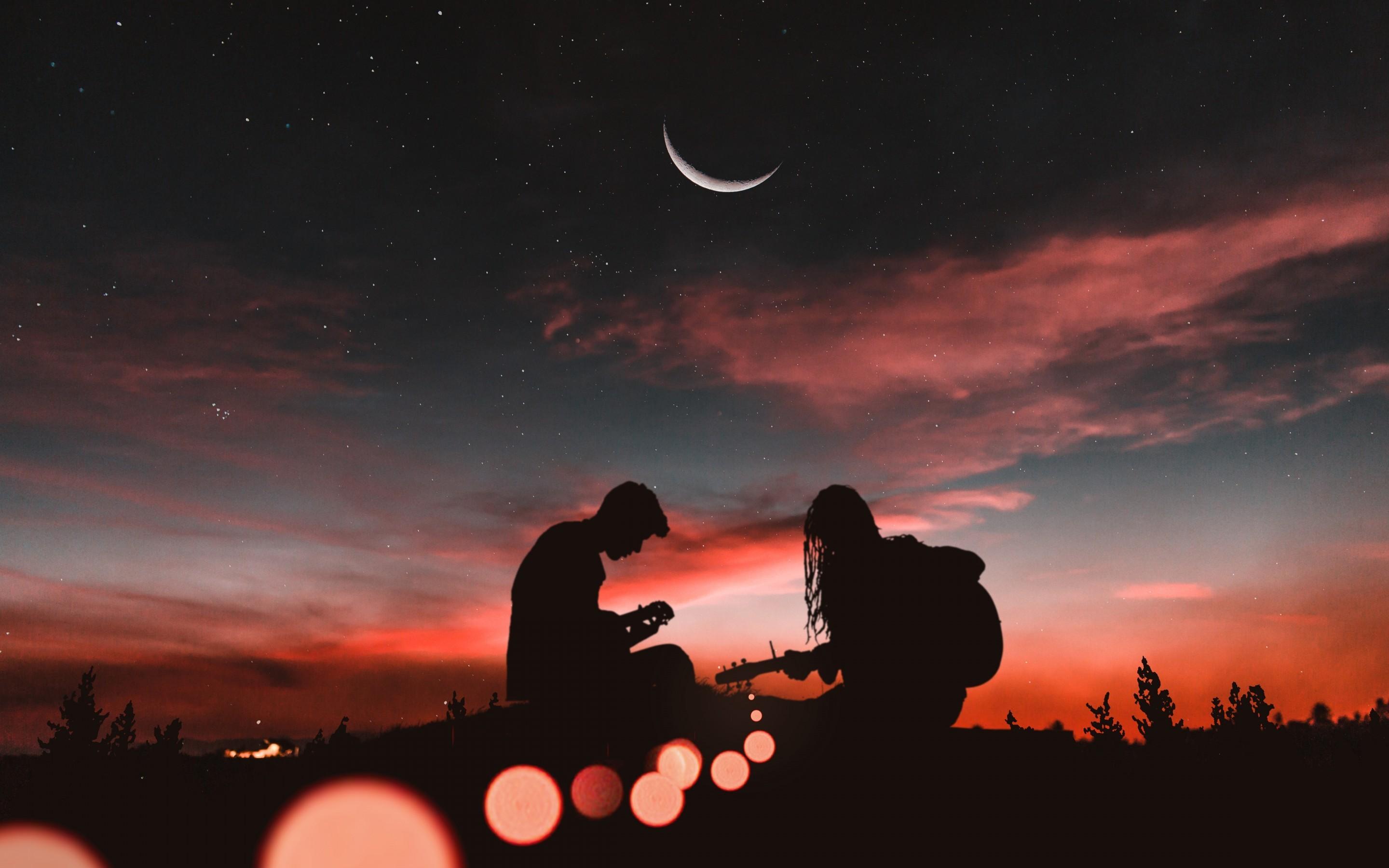 Sunset Couple Silhouette Wallpapers - Wallpaper Cave