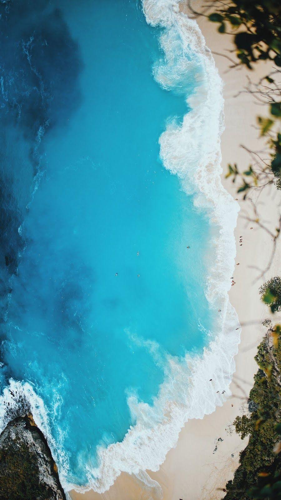 Aerial view of beach. Beach phone wallpaper, Nature wallpaper