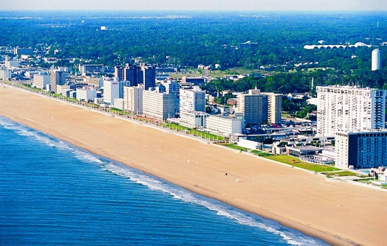 Free download Beach Aerial View Of Oceanfront photo Virginia
