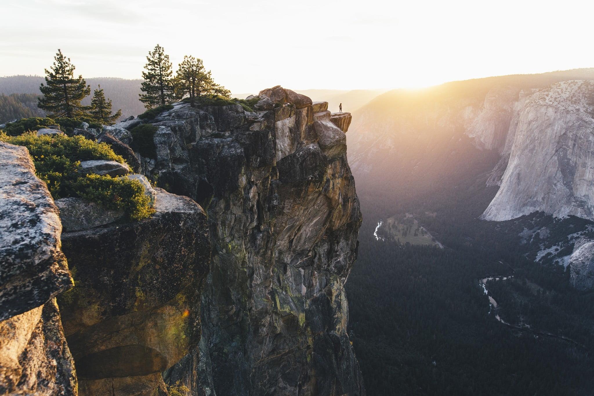 Green and grey mountain, nature, landscape, Yosemite National Park