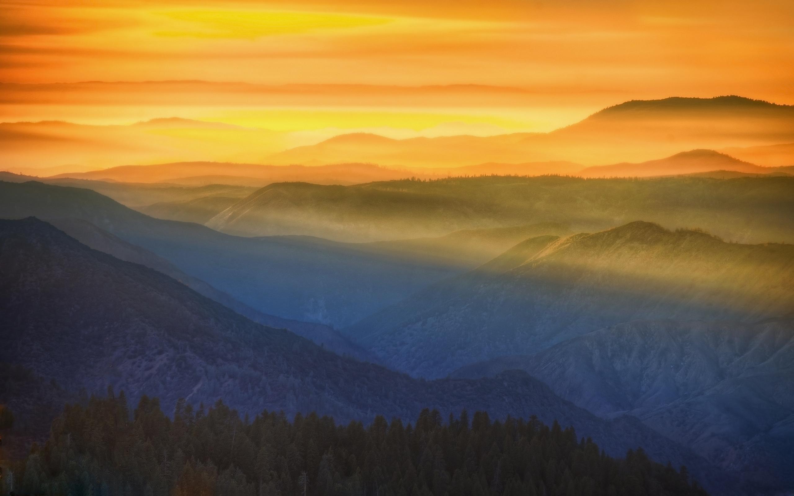 Daily Wallpaper: Sunset in Yosemite National Park. I Like To