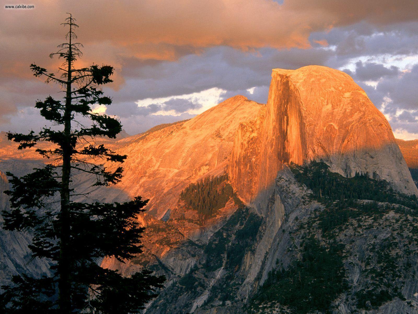 Nature: Half Dome At Sunset From Glacier Point Yosemite National