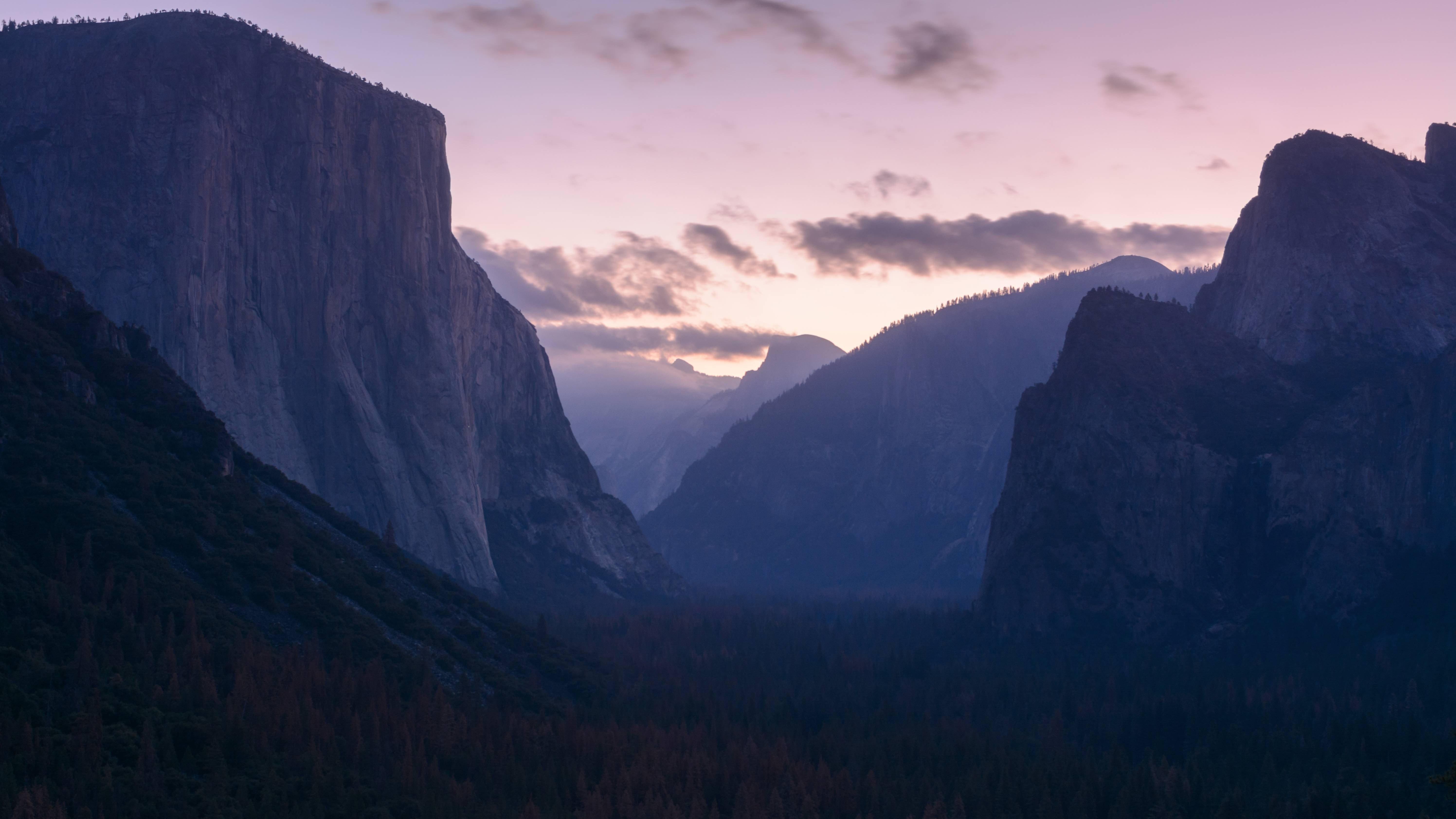 landscape, Sunset, Mountains, Forest, Yosemite National Park HD