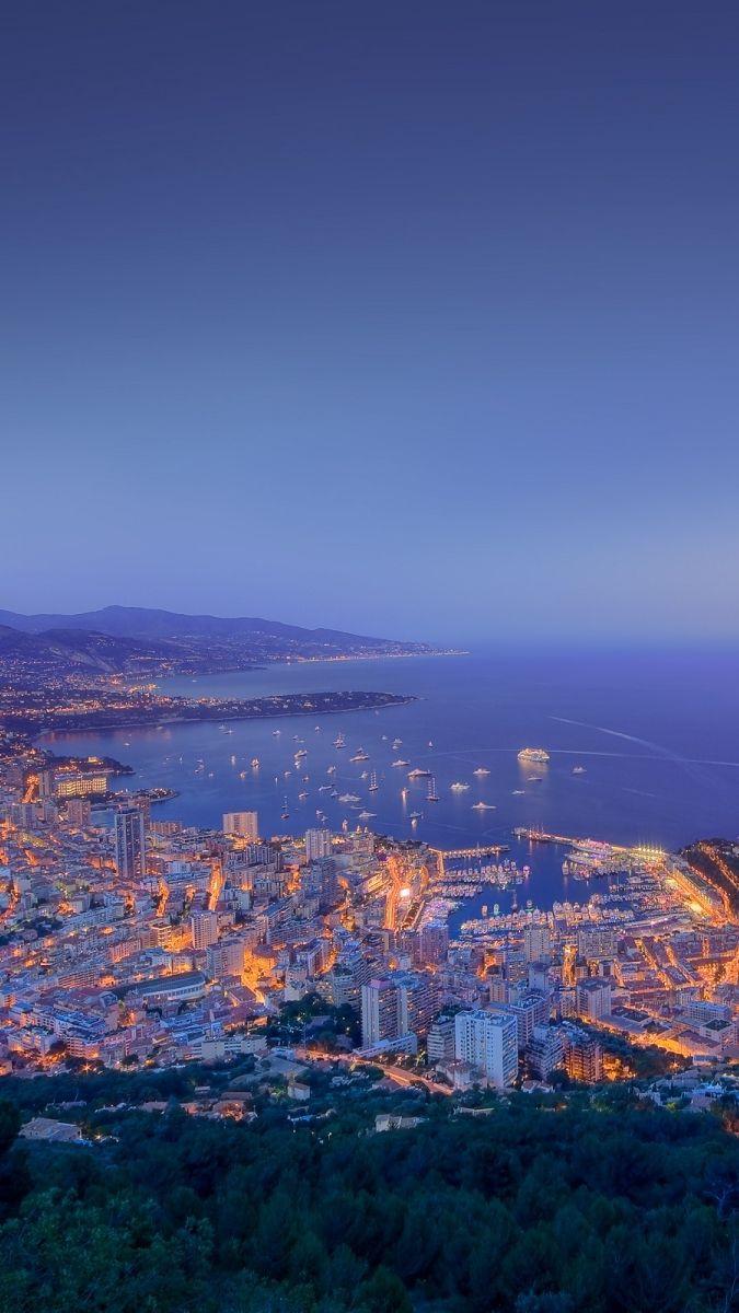 Monaco City Sunset View IPhone Wallpaper. Sunset City, View Wallpaper