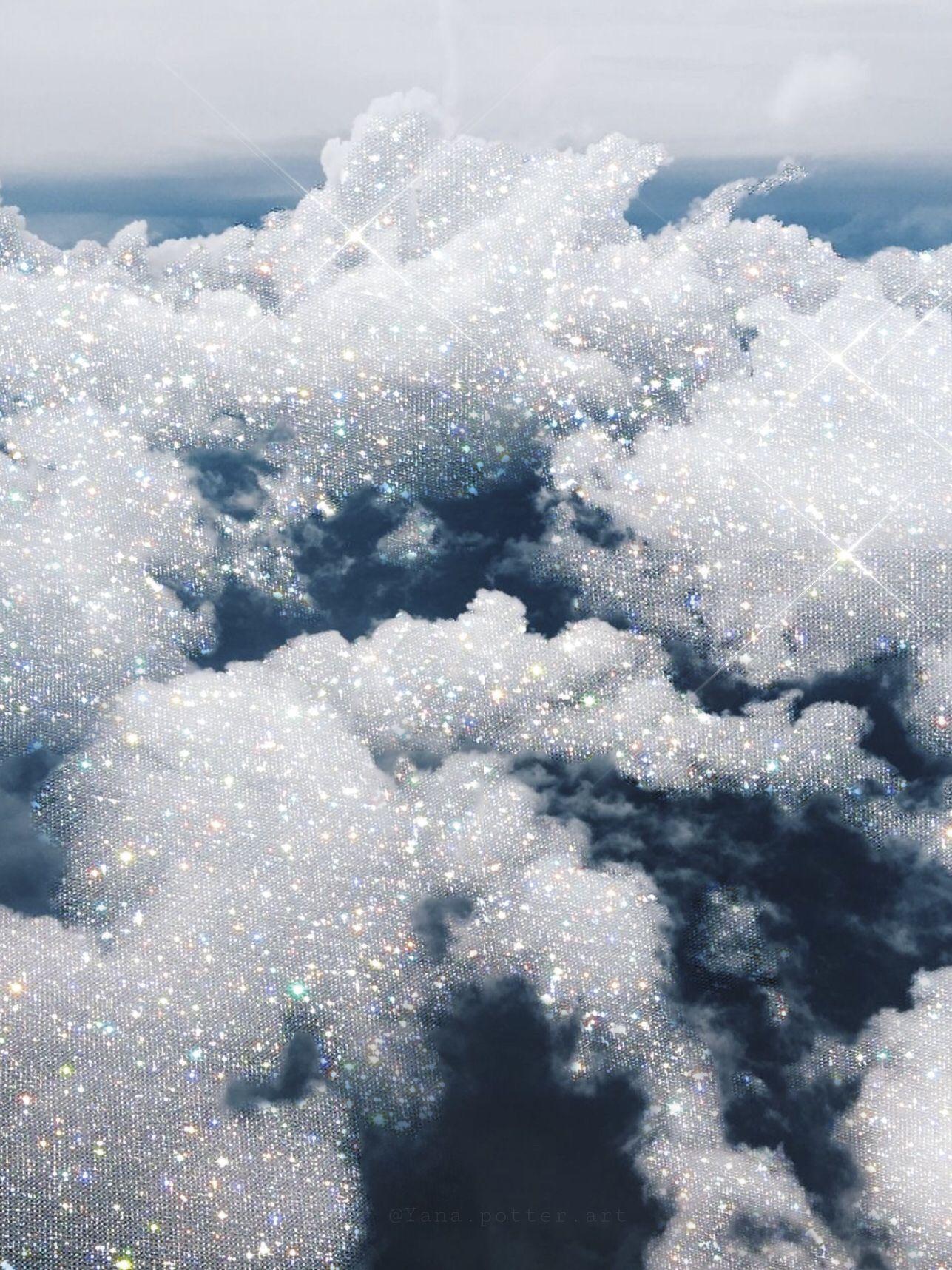 Clouds With Bling Aesthetic Laptop Wallpapers - Wallpaper Cave