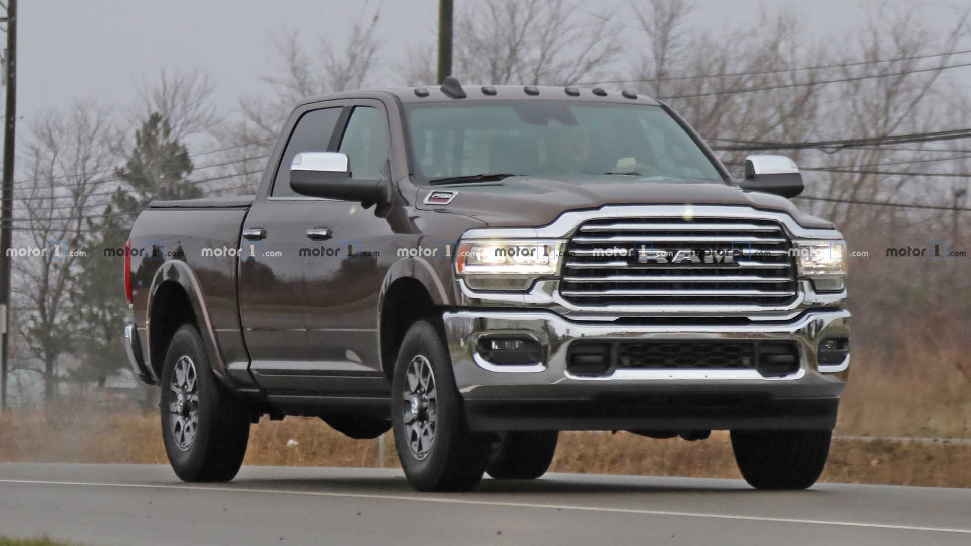 Ram HD Pickup Convoy Spied Completely Uncovered