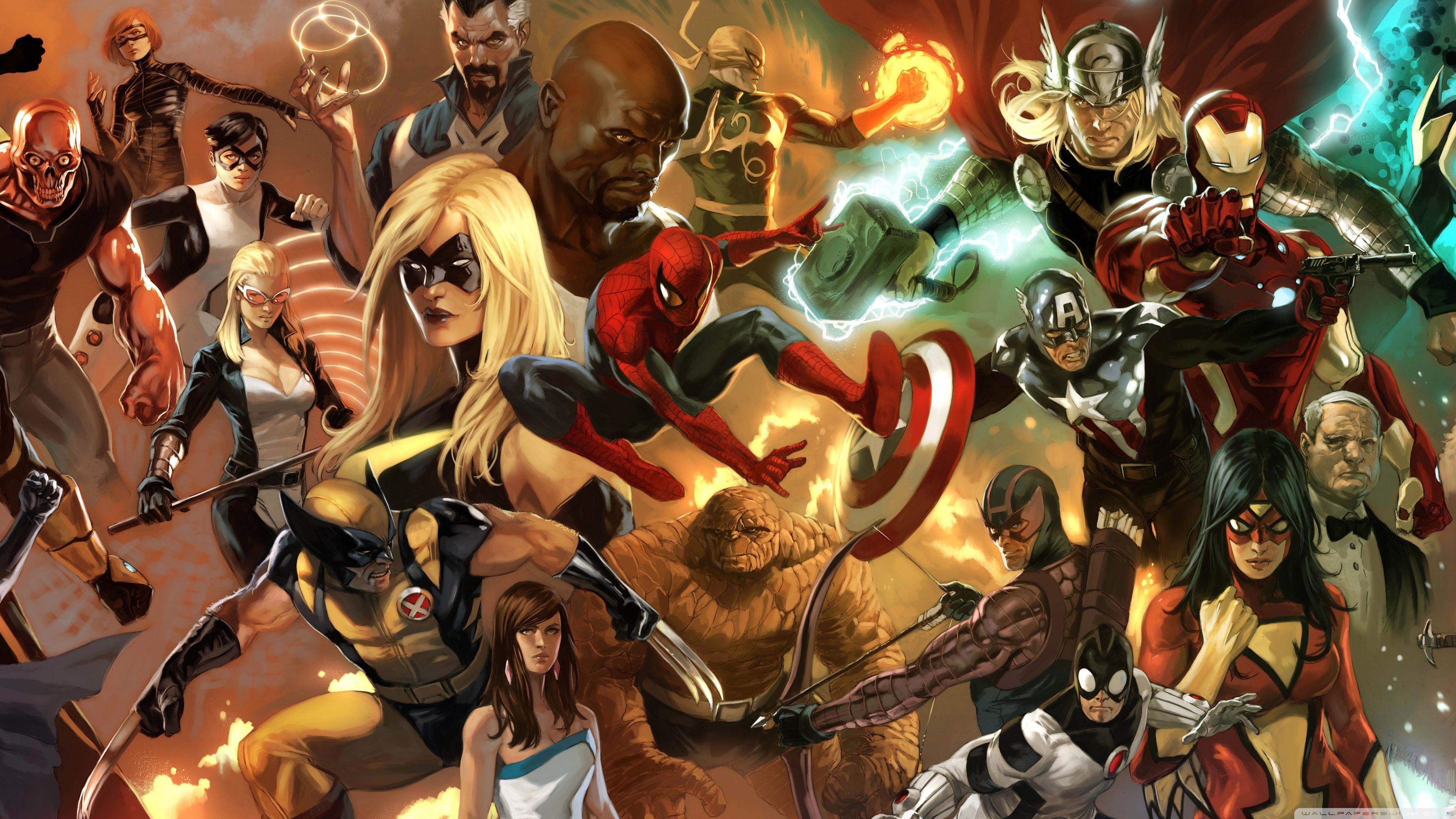 4k Resolution Aesthetic Avengers Wallpaper