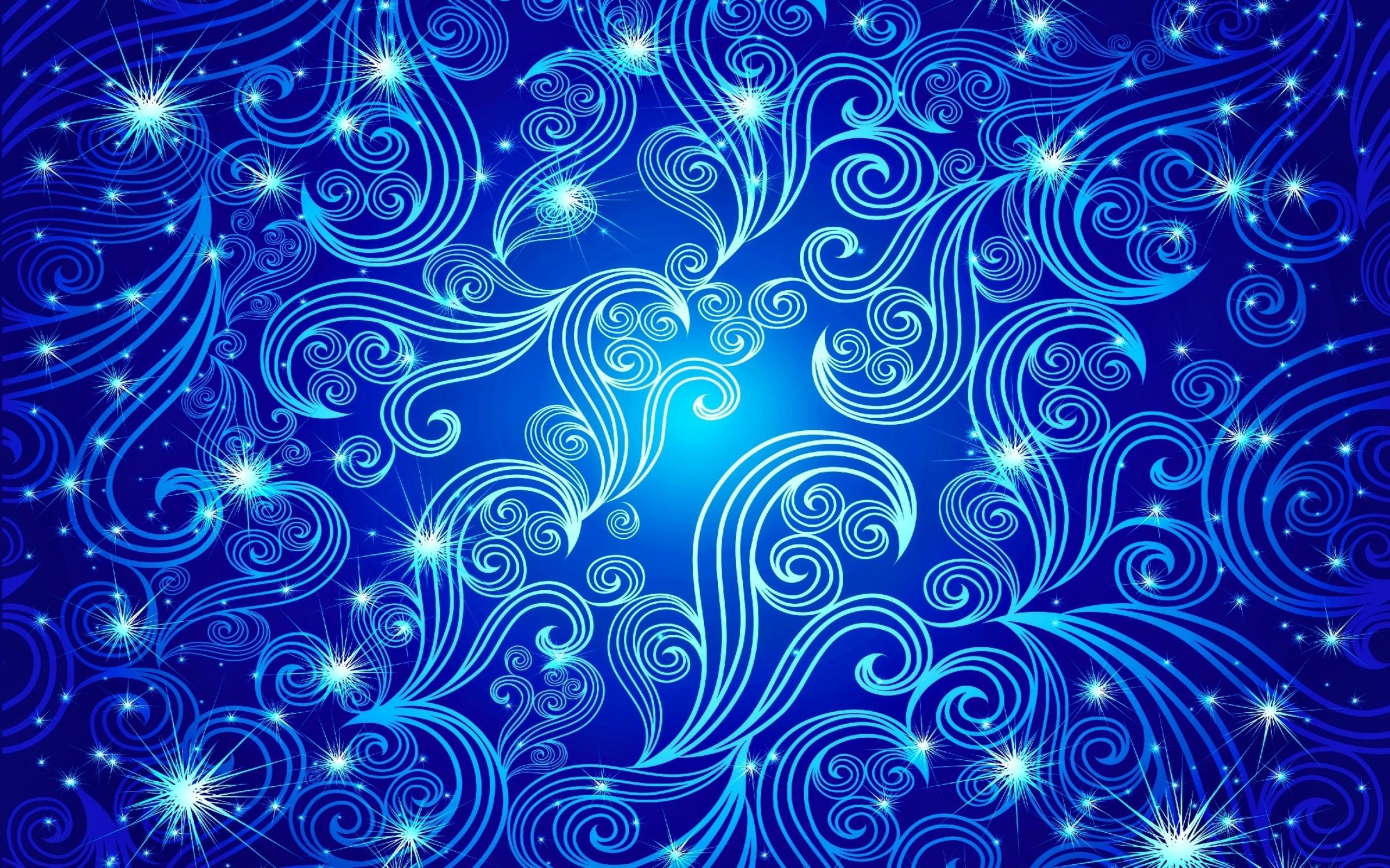 Blue Sparkling Abstract HD Wallpaper. Background Image