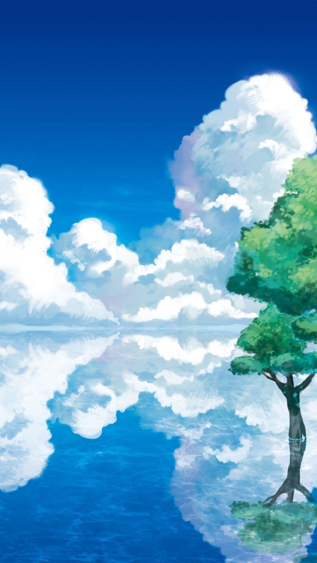 Anime Landscape Phone Wallpaper Free Anime Landscape Phone