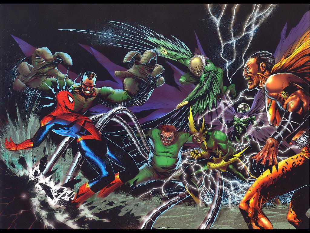 My Free Wallpaper Wallpaper, Spider Man Vs Villains
