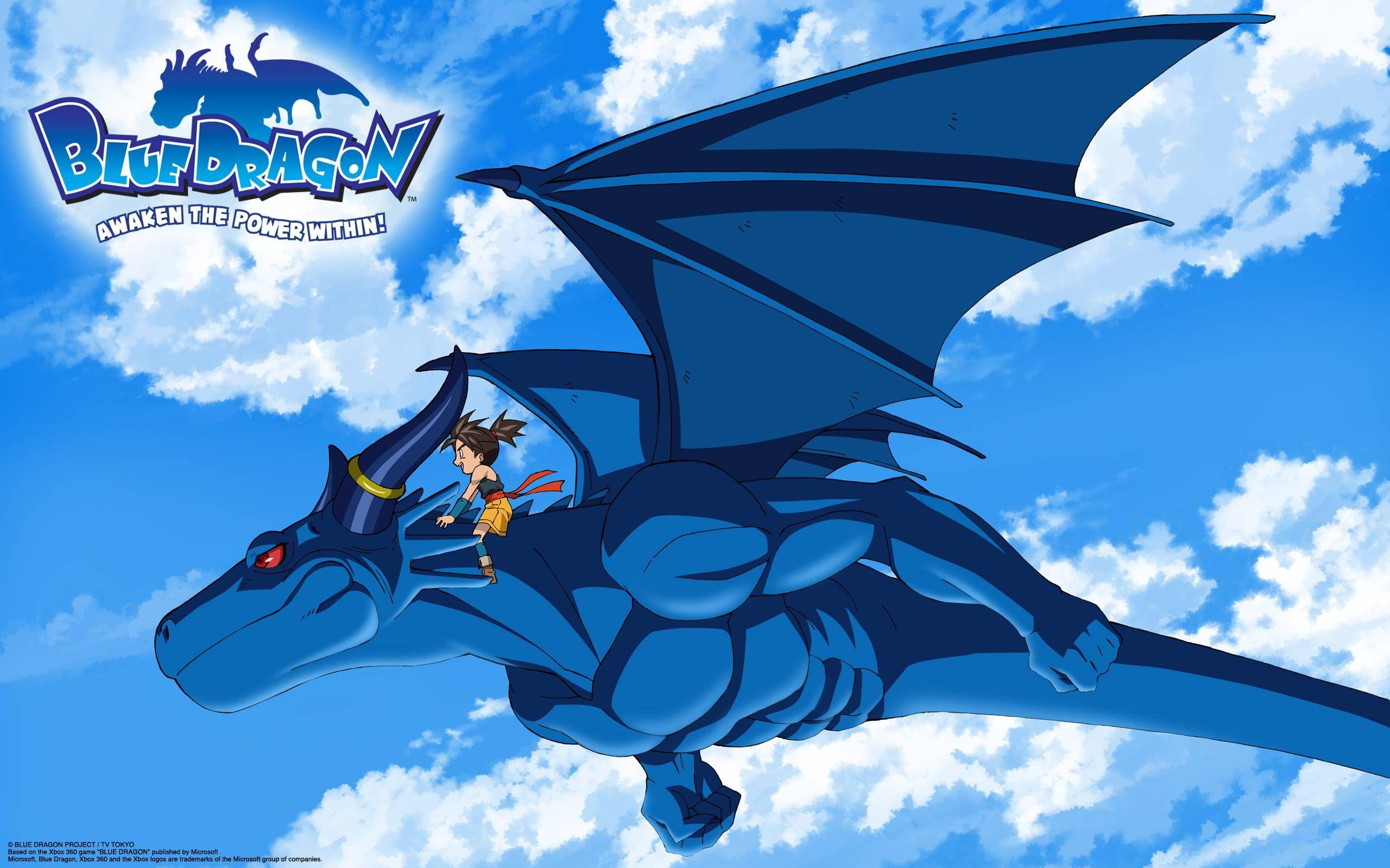 blue dragon. Blue Dragon Wallpaper. Blue anime