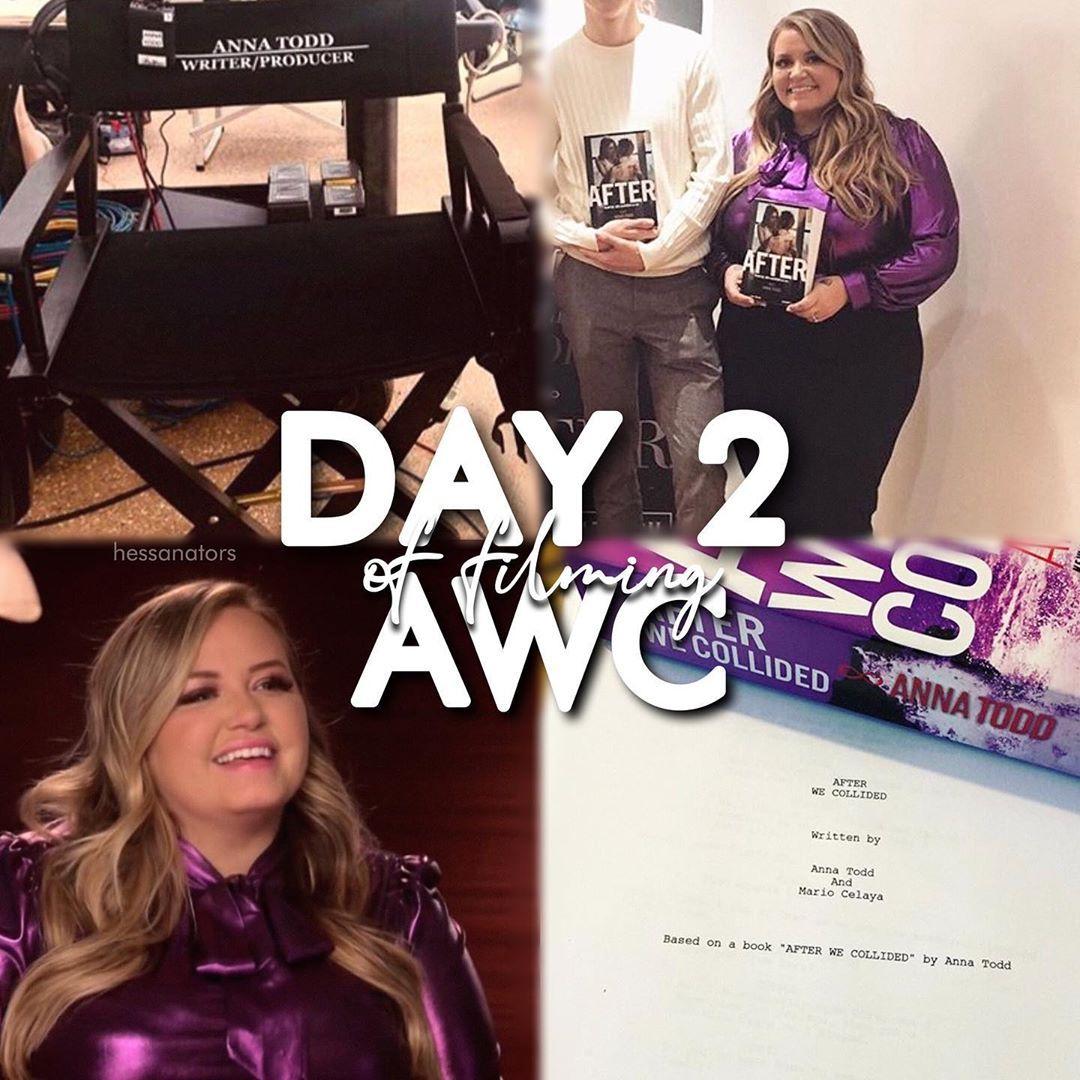 After Movie Updates on Instagram: “DAY 2 of filming for AFTER We