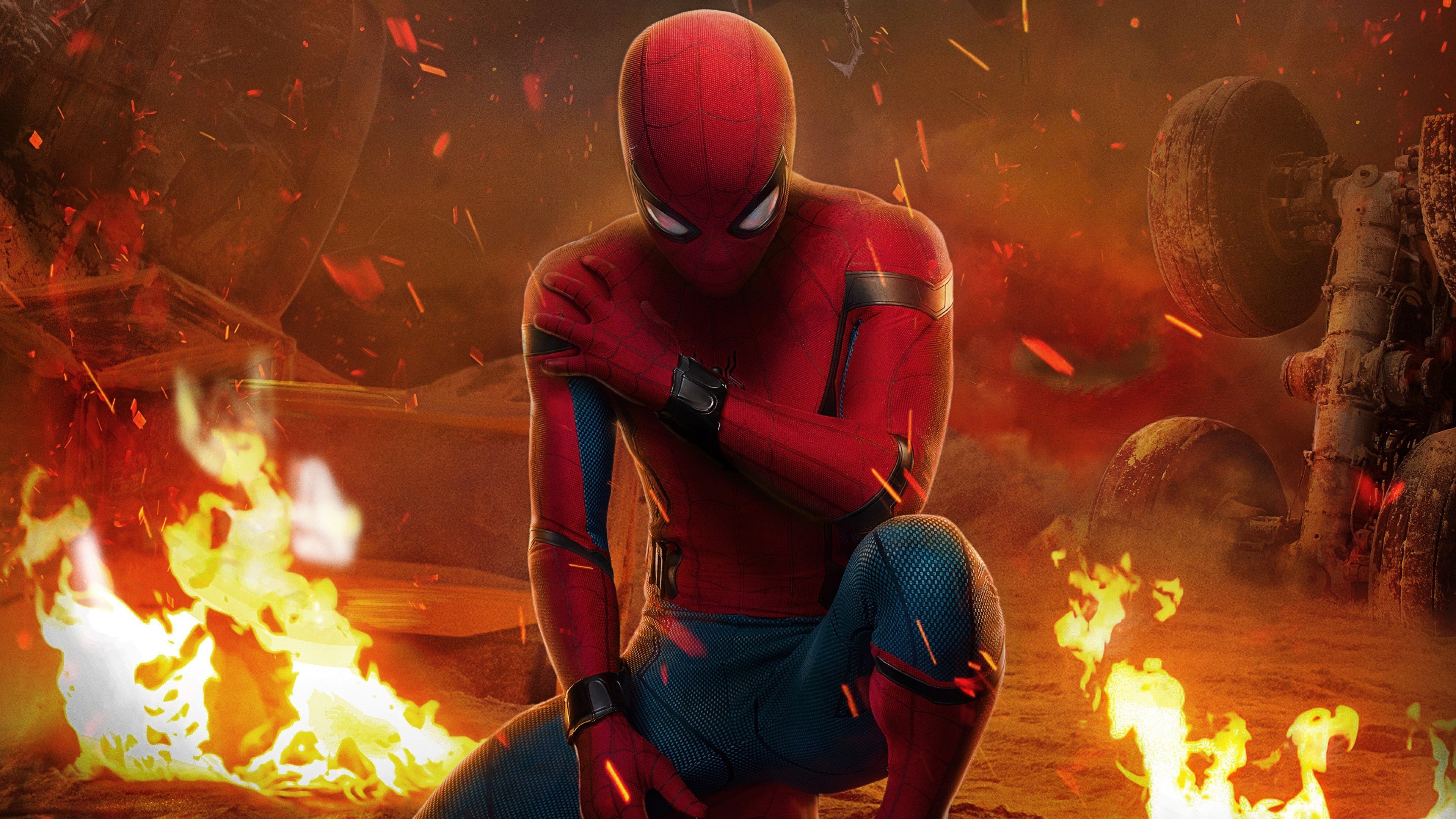 Download 3840x2160 Spider Man: Homecoming, Tom Holland Wallpaper
