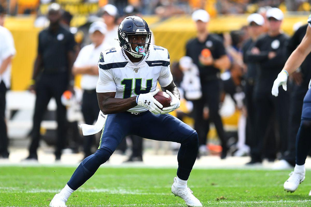 What routes is Seahawks rookie WR DK Metcalf running so far