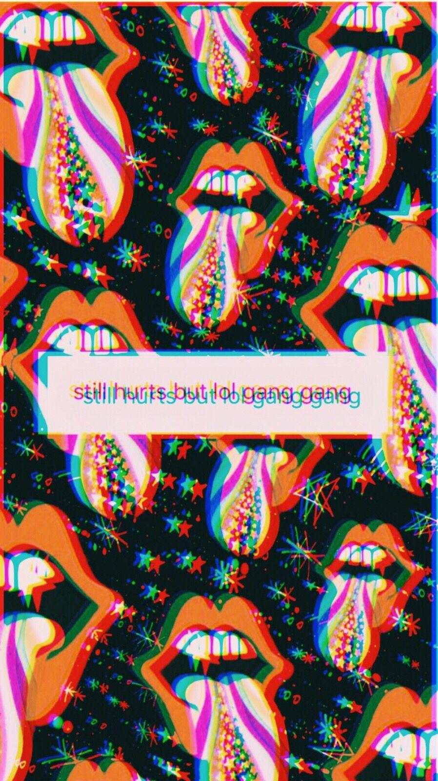 Still hurts but lol gang gang wallpaper with weird tongues