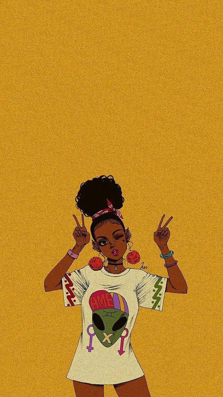 Black girl art, Black art picture, Drawings of black girls