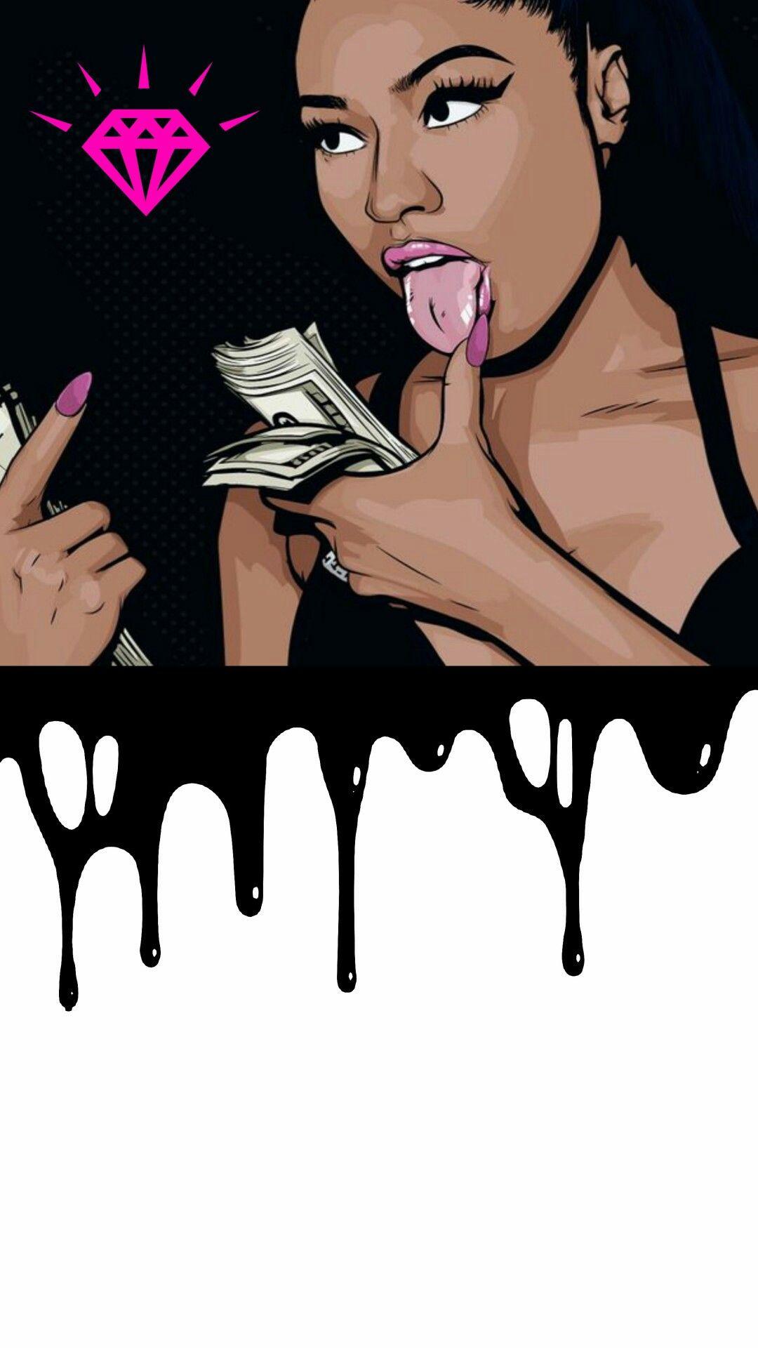 Girl Dope Cartoon Wallpaper