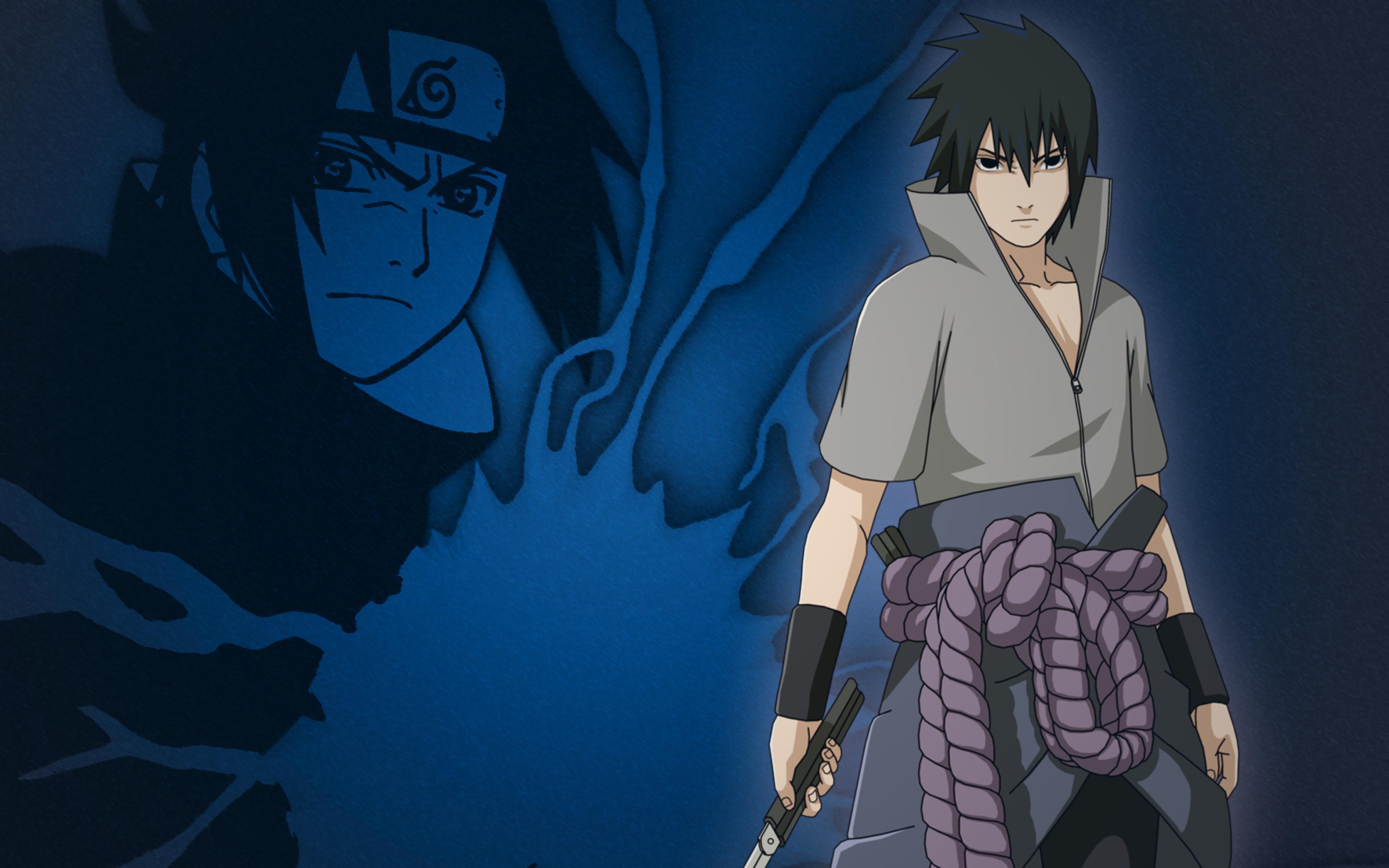 Sasuke Uchiha Naruto Anime 4K 3840x2400 Resolution