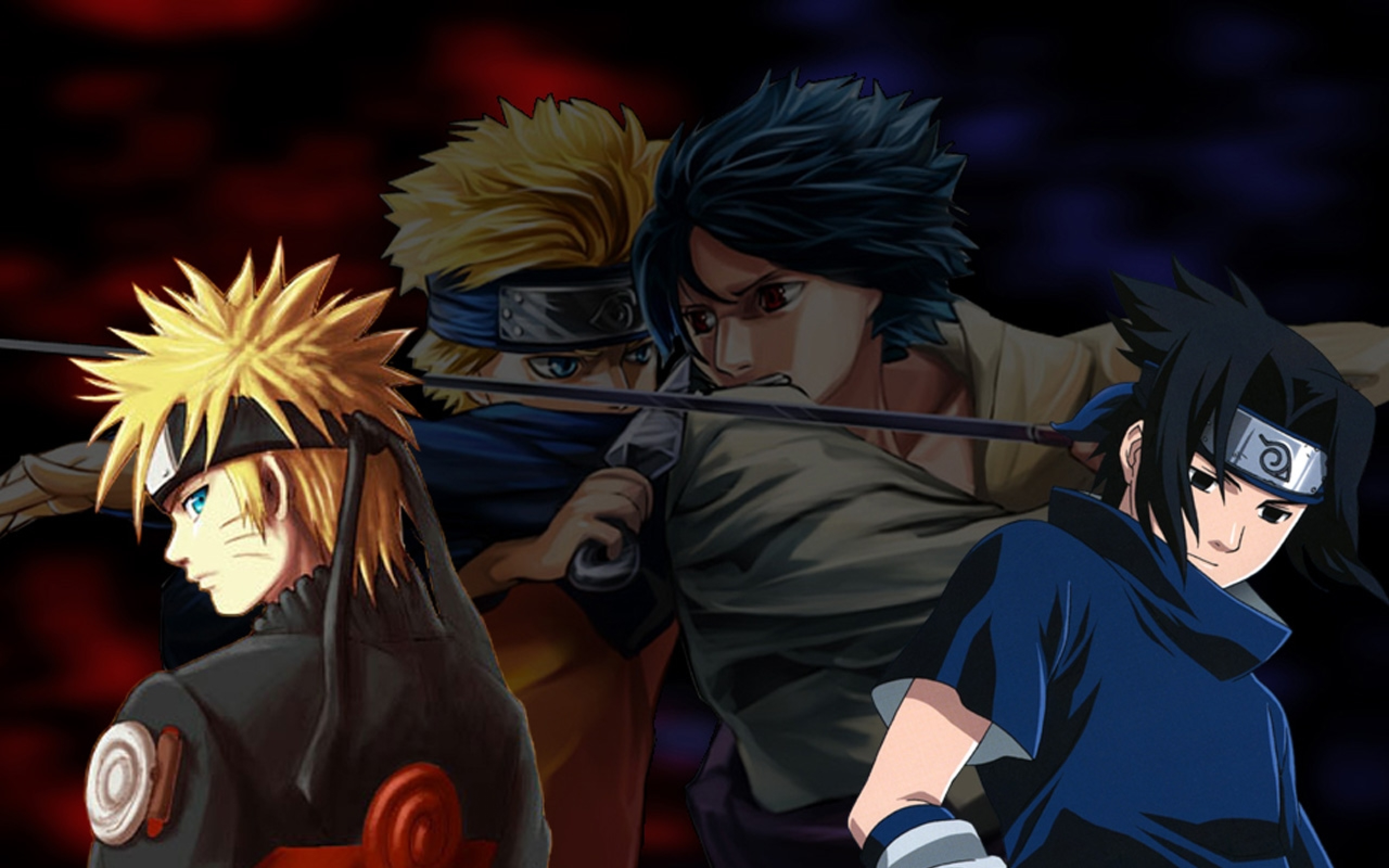 Free Naruto Vs Sasuke Wallpaper Image at Misc Monodomo