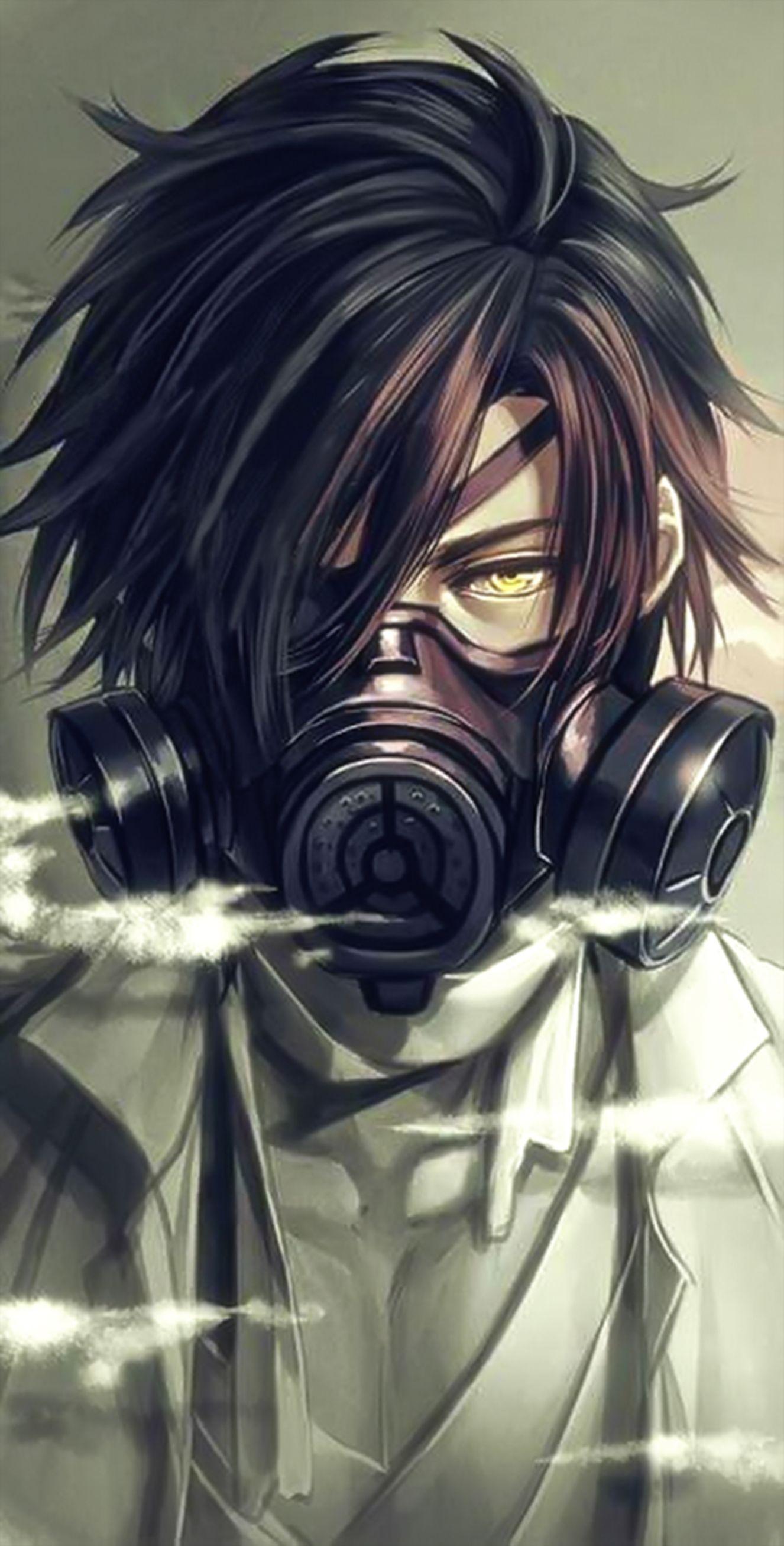 Smart , handsome and cute anime boys pictures with mask..for