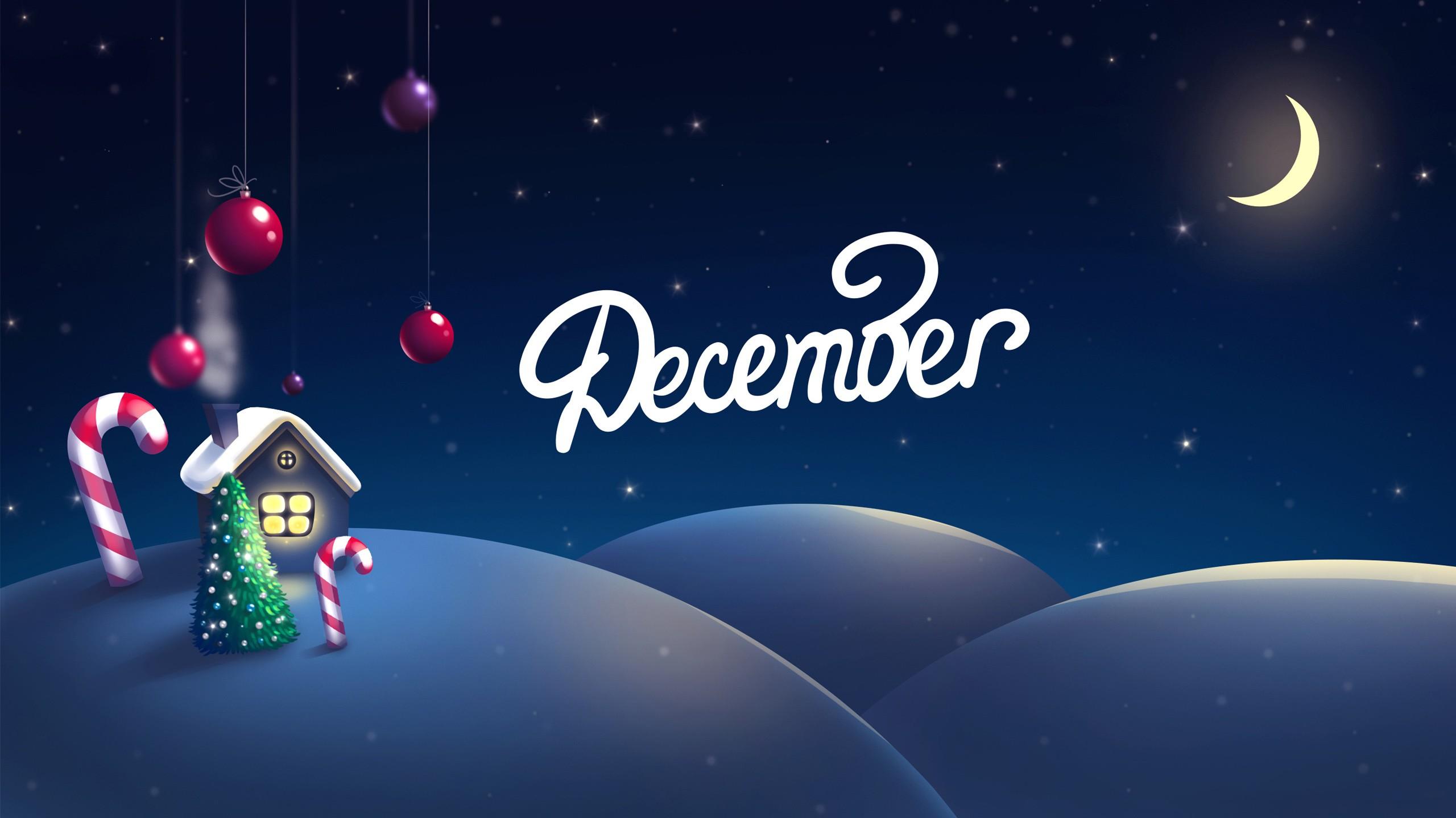 December The Christmas Month Wallpaper