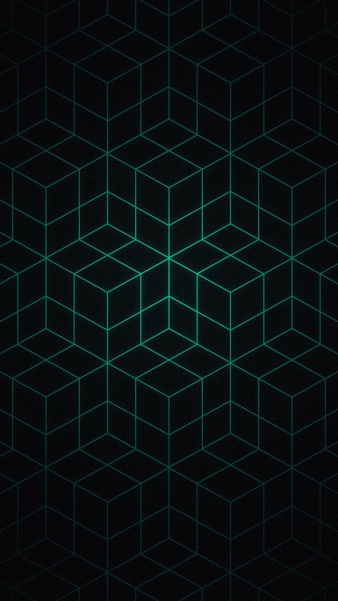 Pattern, Green, Design, Line, Symmetry, Square. Android wallpaper