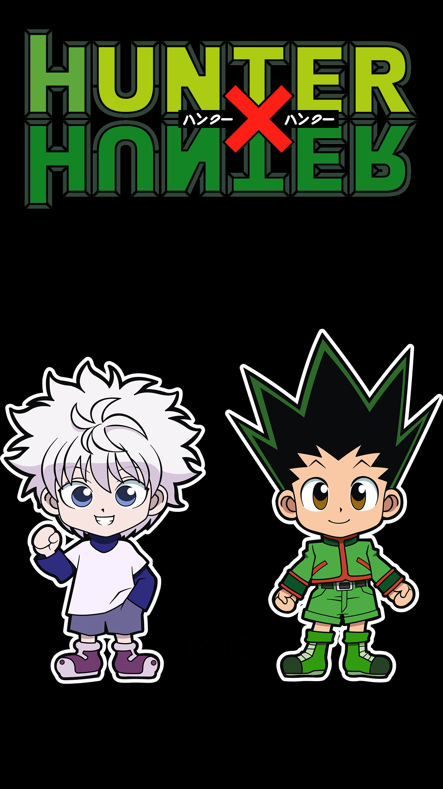 I made 2 HxH wallpaper for amloed phones