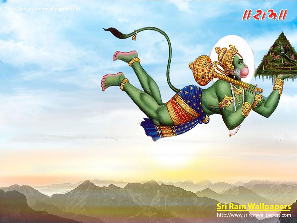 Download Hanuman ji Fly in the Sky Mobile Picture image, picture