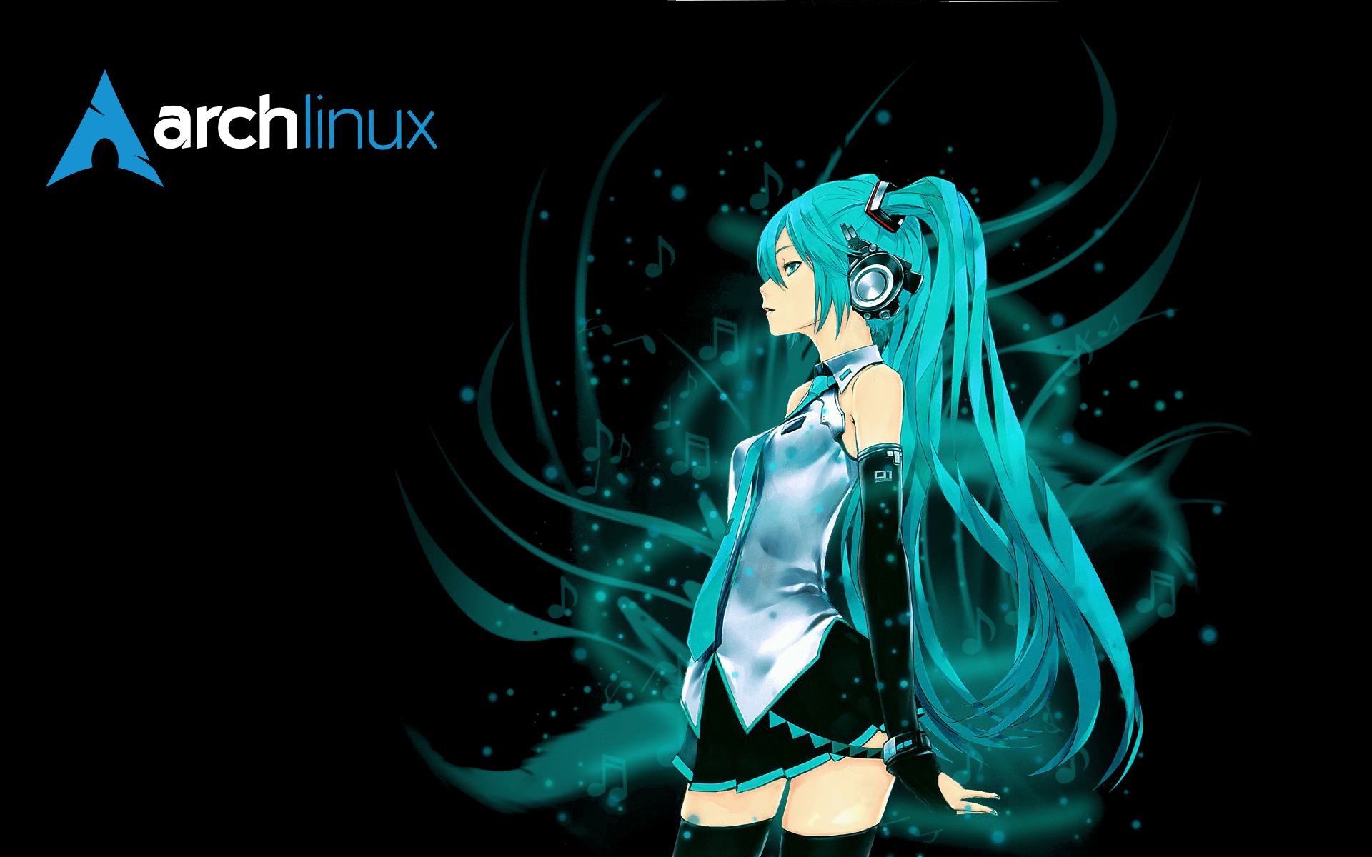 Wallpaper for the arch linux anime fans out there if there are