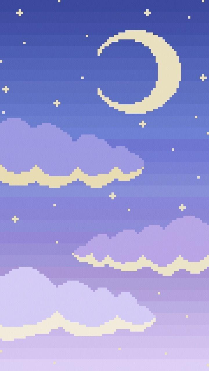 Kawaii Pixel Background Wallpaper Pixel