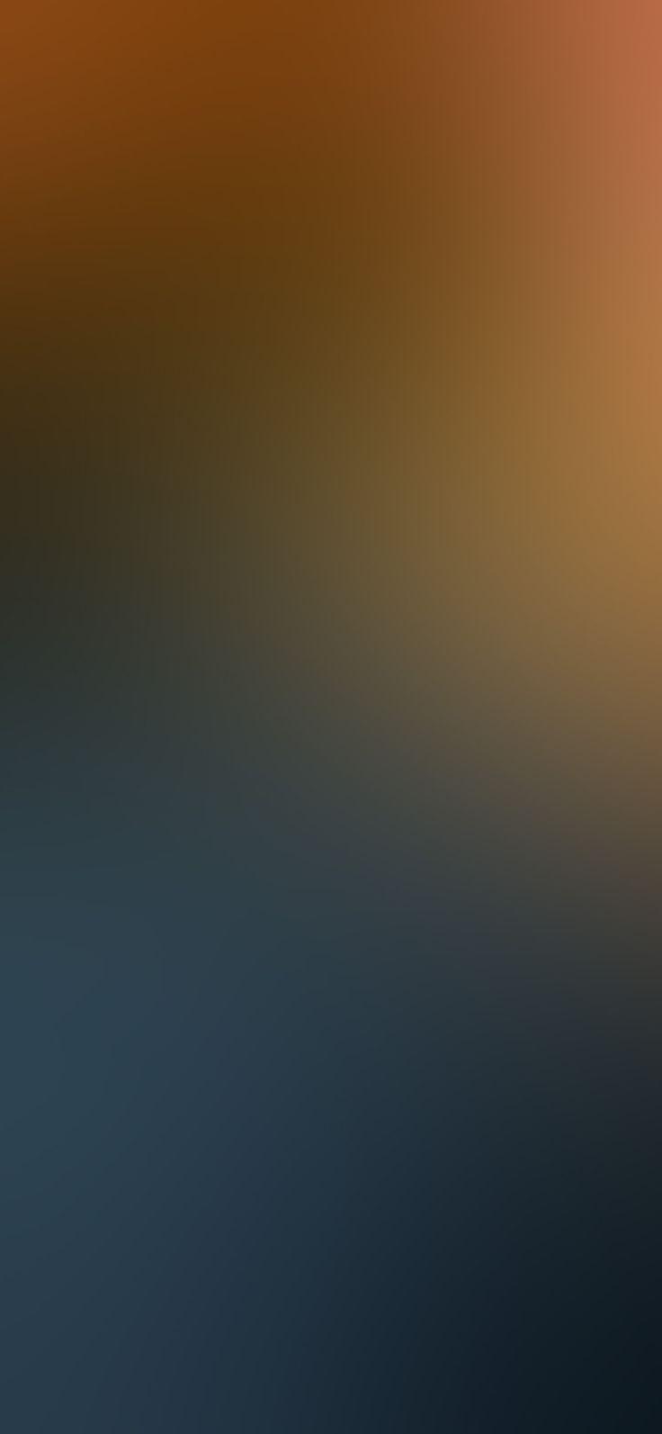 iPhone X wallpaper, orange earth blur gradation