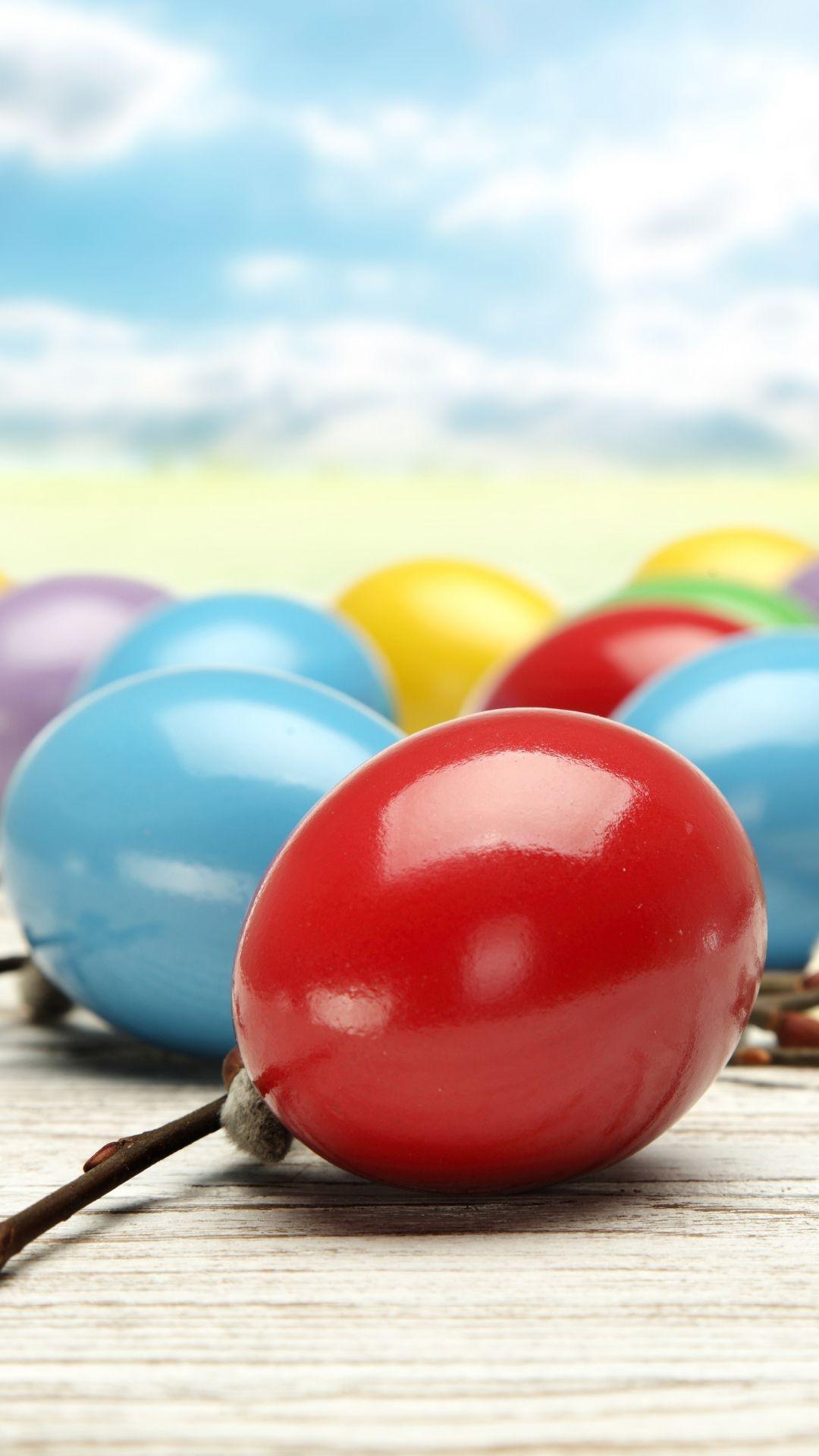 Colorful Easter Eggs #iPhone #plus #wallpaper. Easter