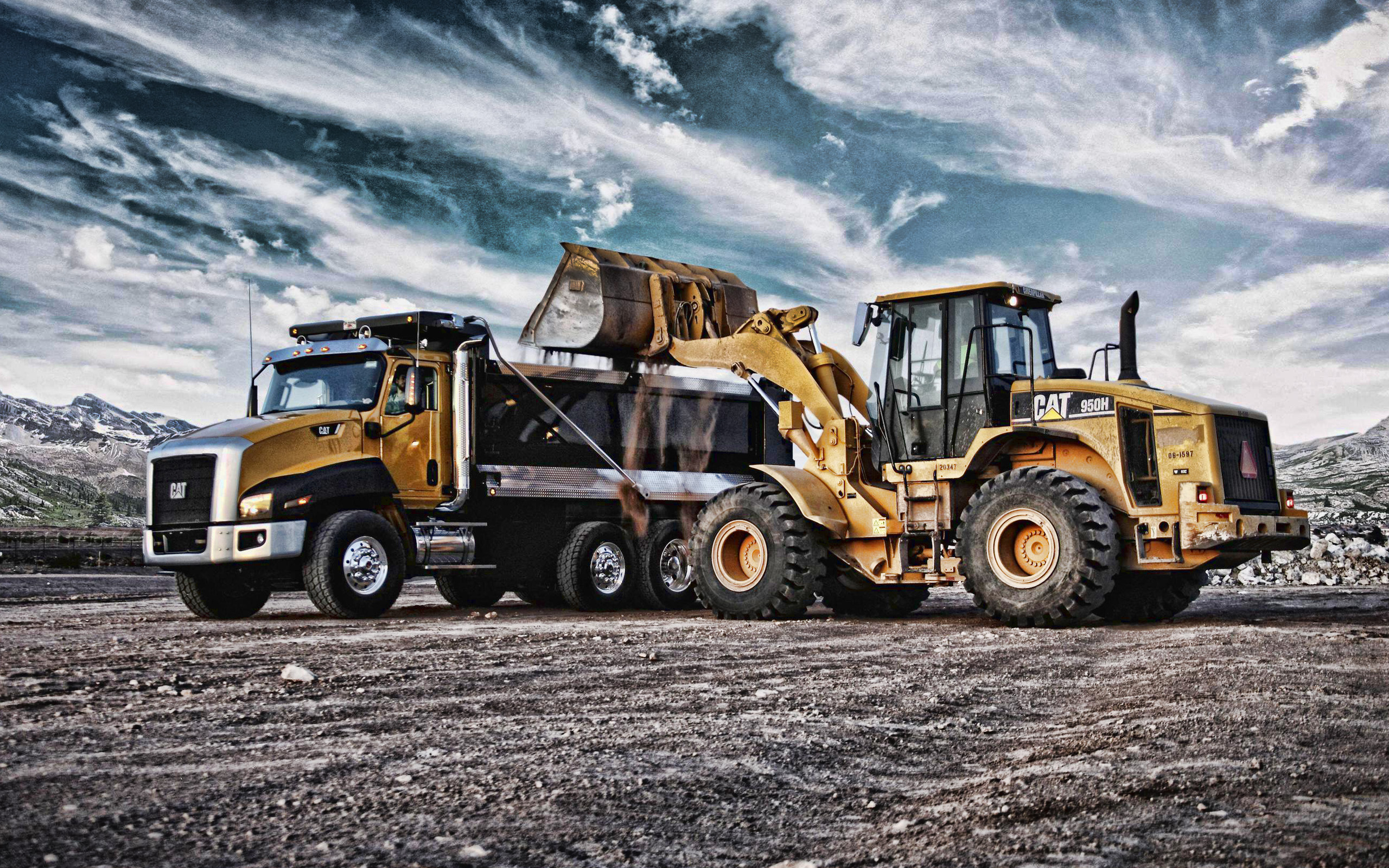 Download wallpaper Caterpillar 950H, Caterpillar CT CAT