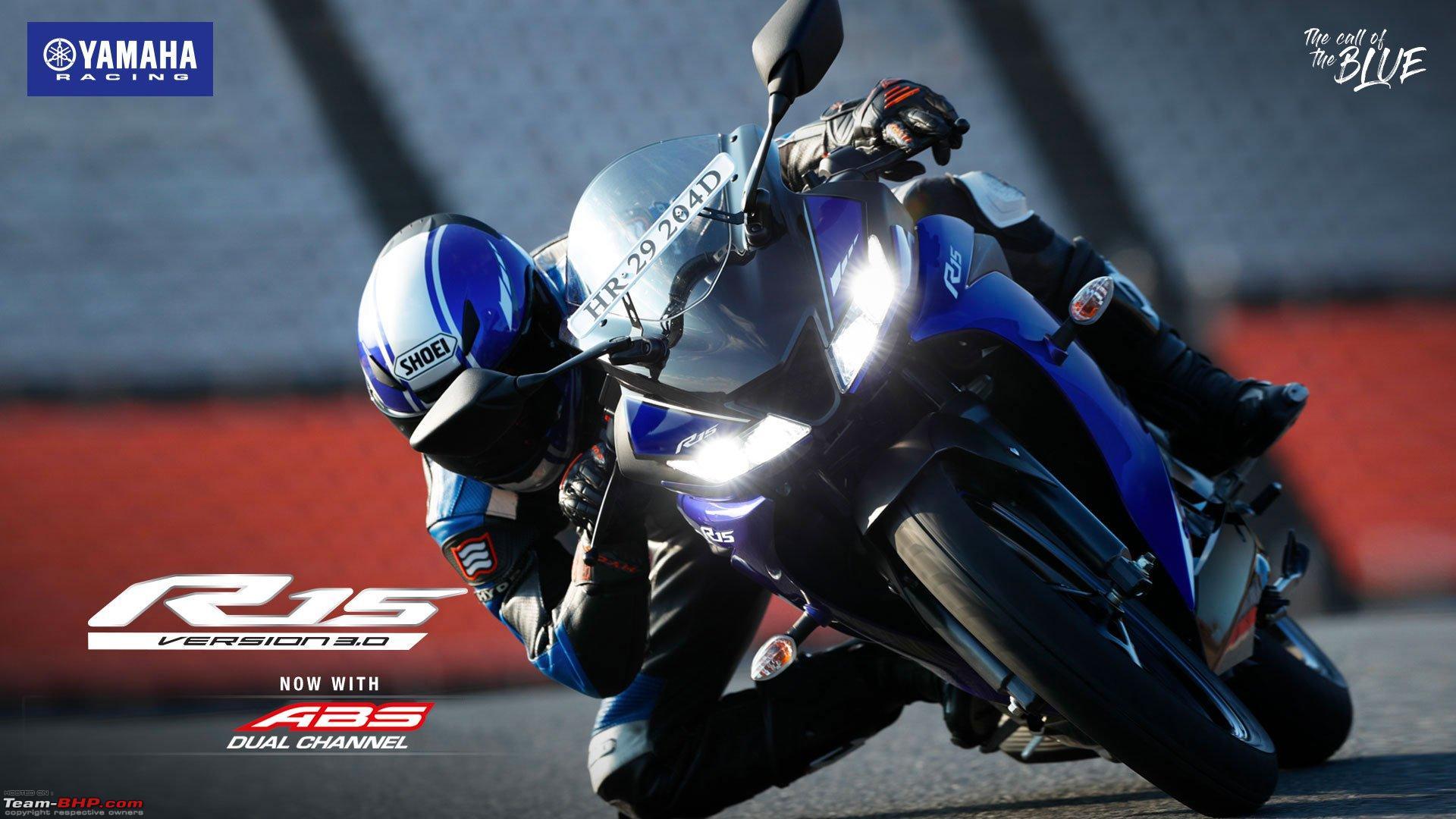 Yamaha YZF R15 V3.0 With Dual Channel ABS Launched At Rs. 1.39