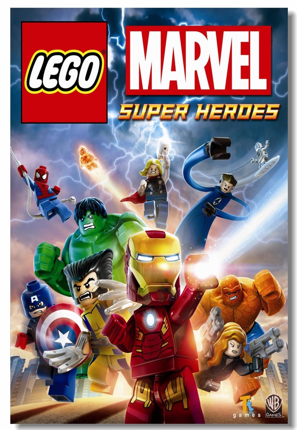 Custom Canvas Prints Lego Wall Decor Poster Avengers Villains Wall