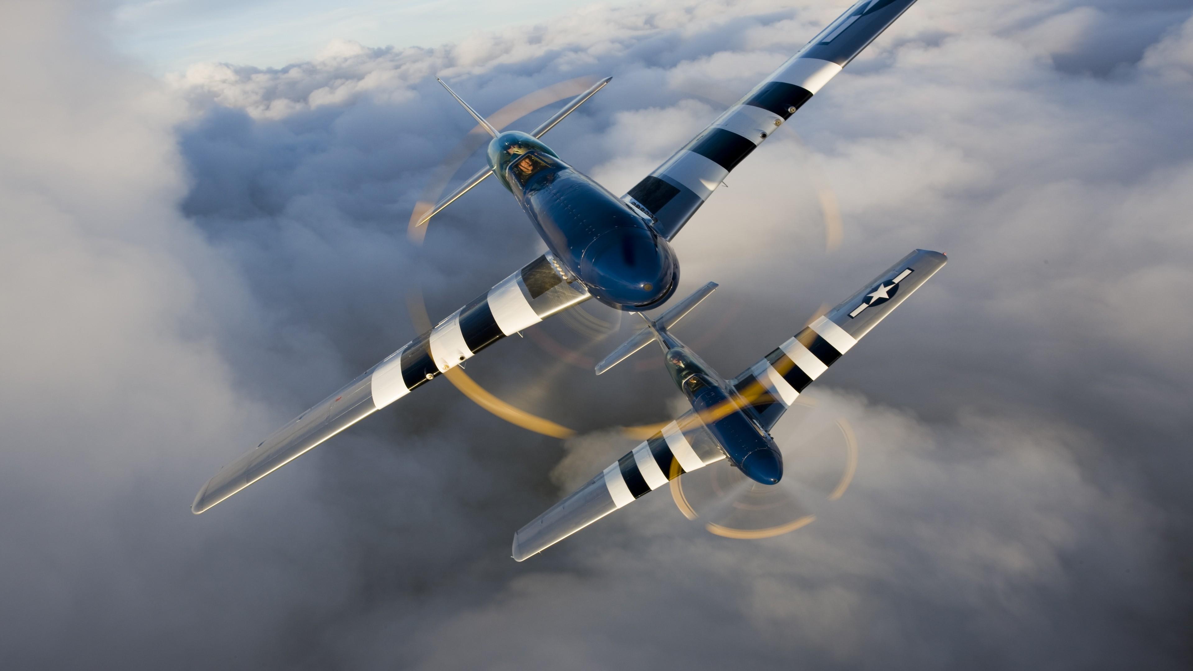 Wallpaper North American P 51 Mustang, Fighter, US Army, Military