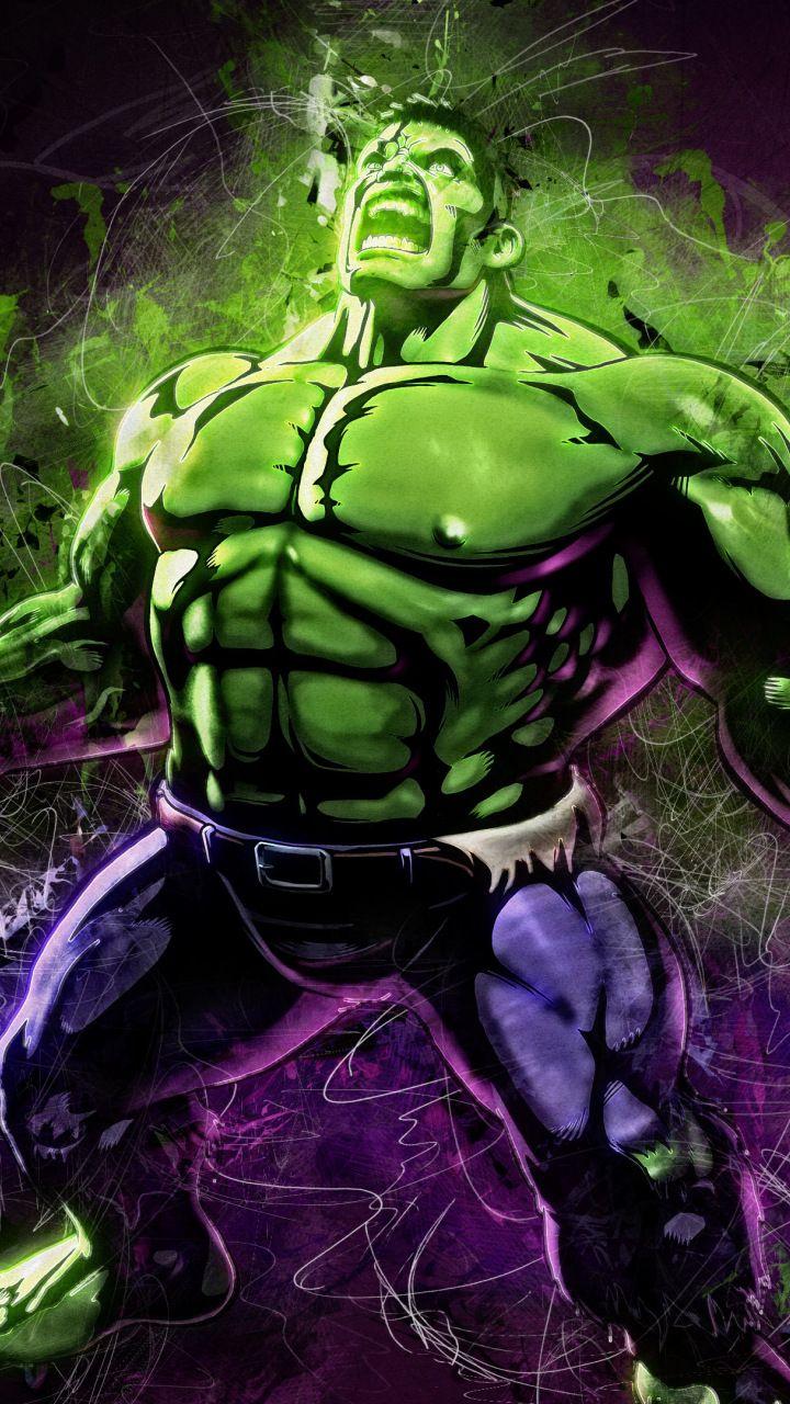 Angry hulk, marvel, superhero, fan art, 720x1280 wallpaper. Hulk