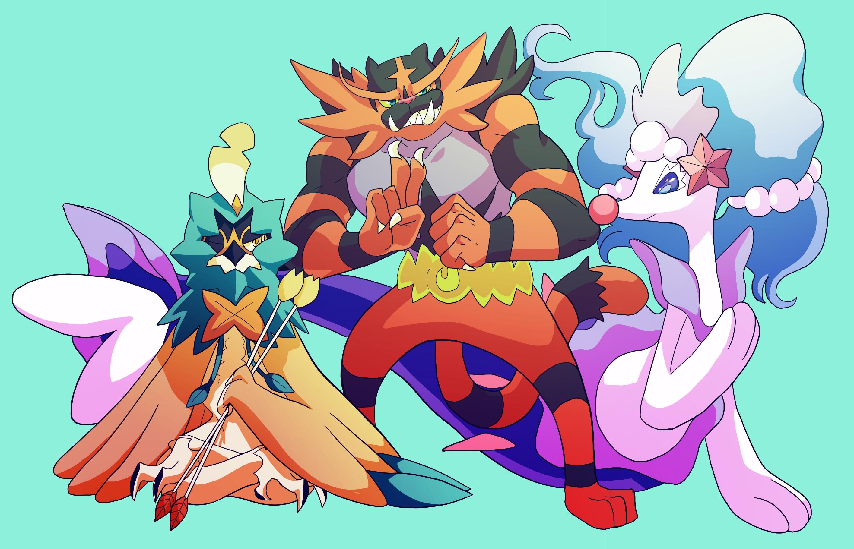 decidueye incineroar pokemon primarina ryan boyes. konachan.com