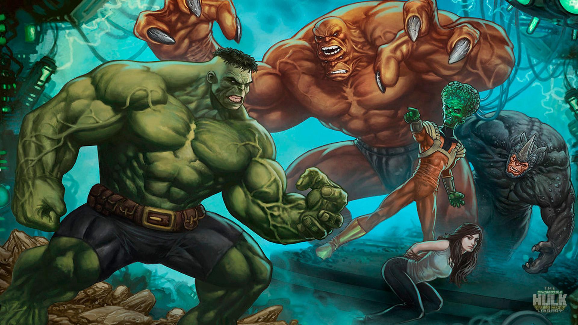 Marvel Hulk Vs The Leader Wallpaper & Background