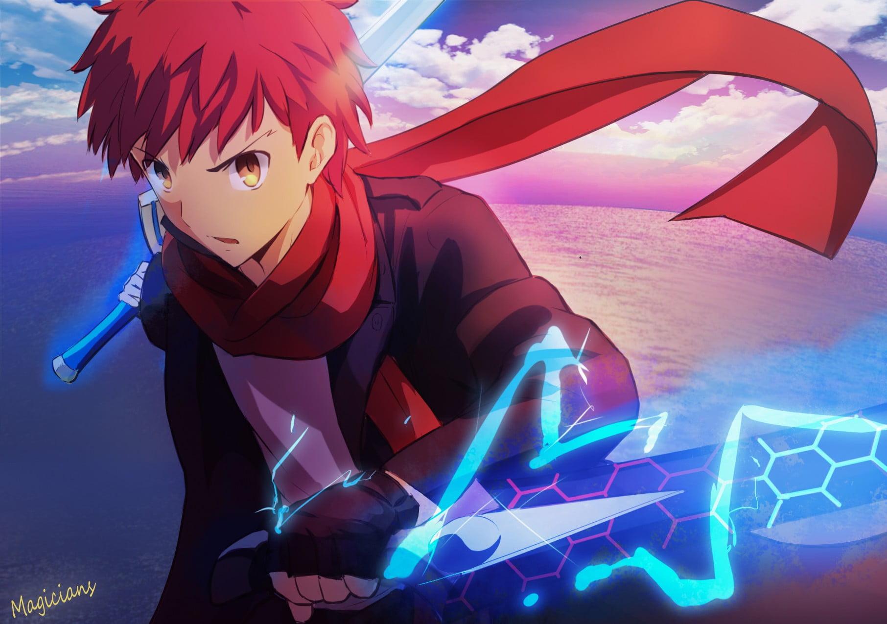 Red Haired Male Anime Character Wallpaper, Anime, Shirou Emiya, Fate Stay Night, Anime Boys HD Wallpaper