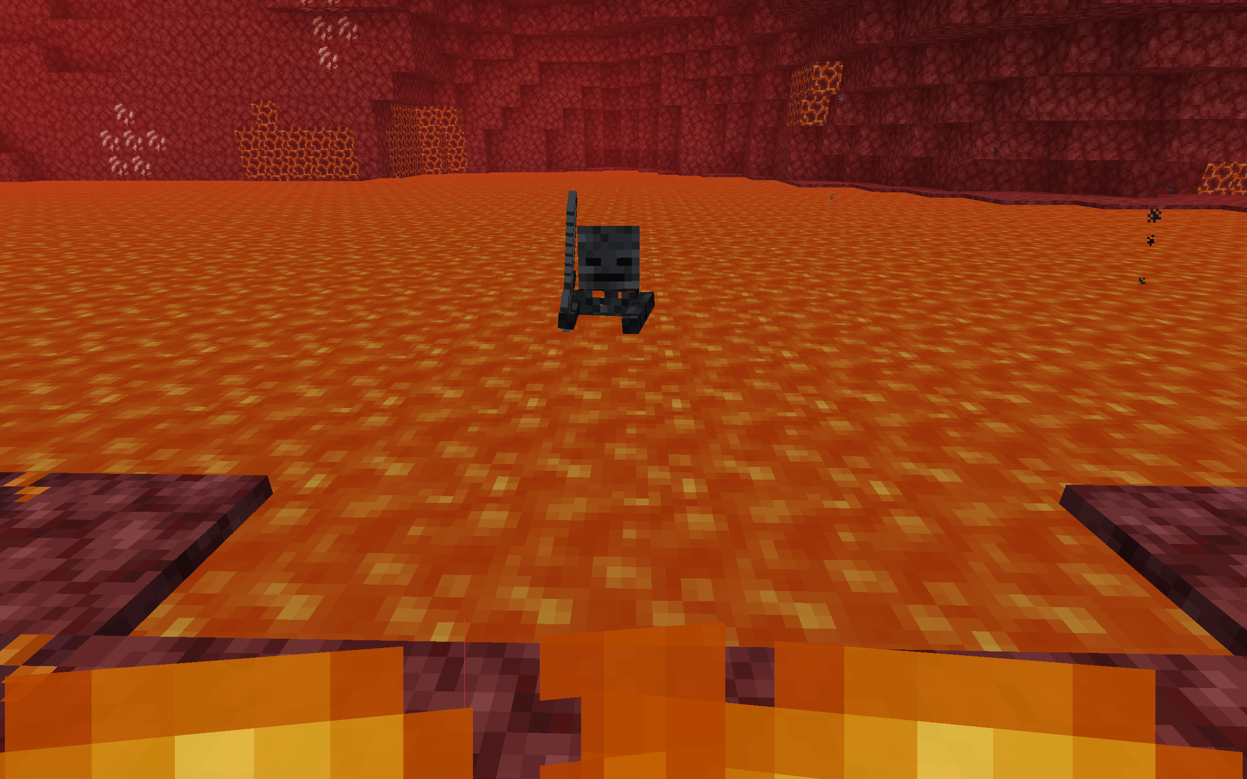 MC 145672 Zombie Pigmen And Wither Skeletons Jump Too Low In Lava