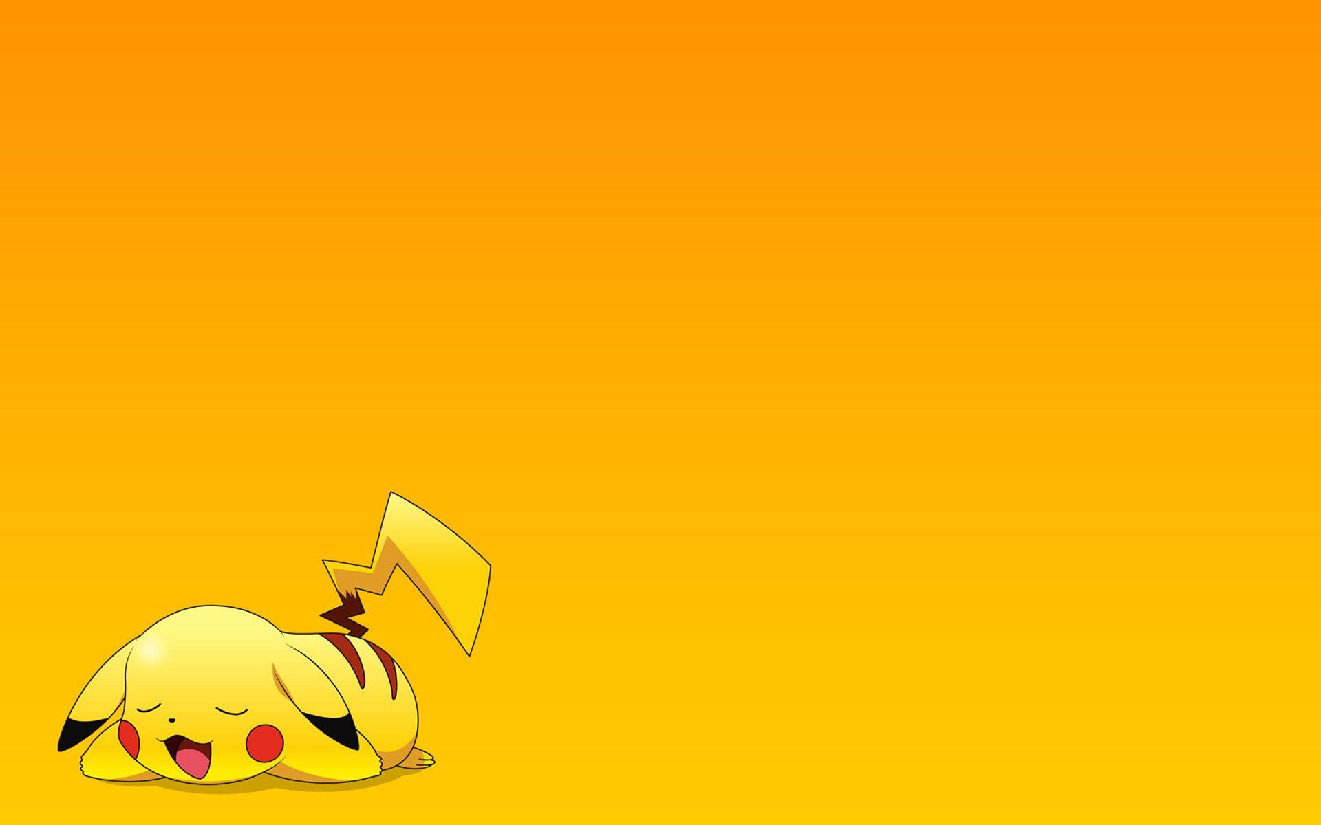 Pikachu is tired. Creative Pokemon art illustration. Cartoon