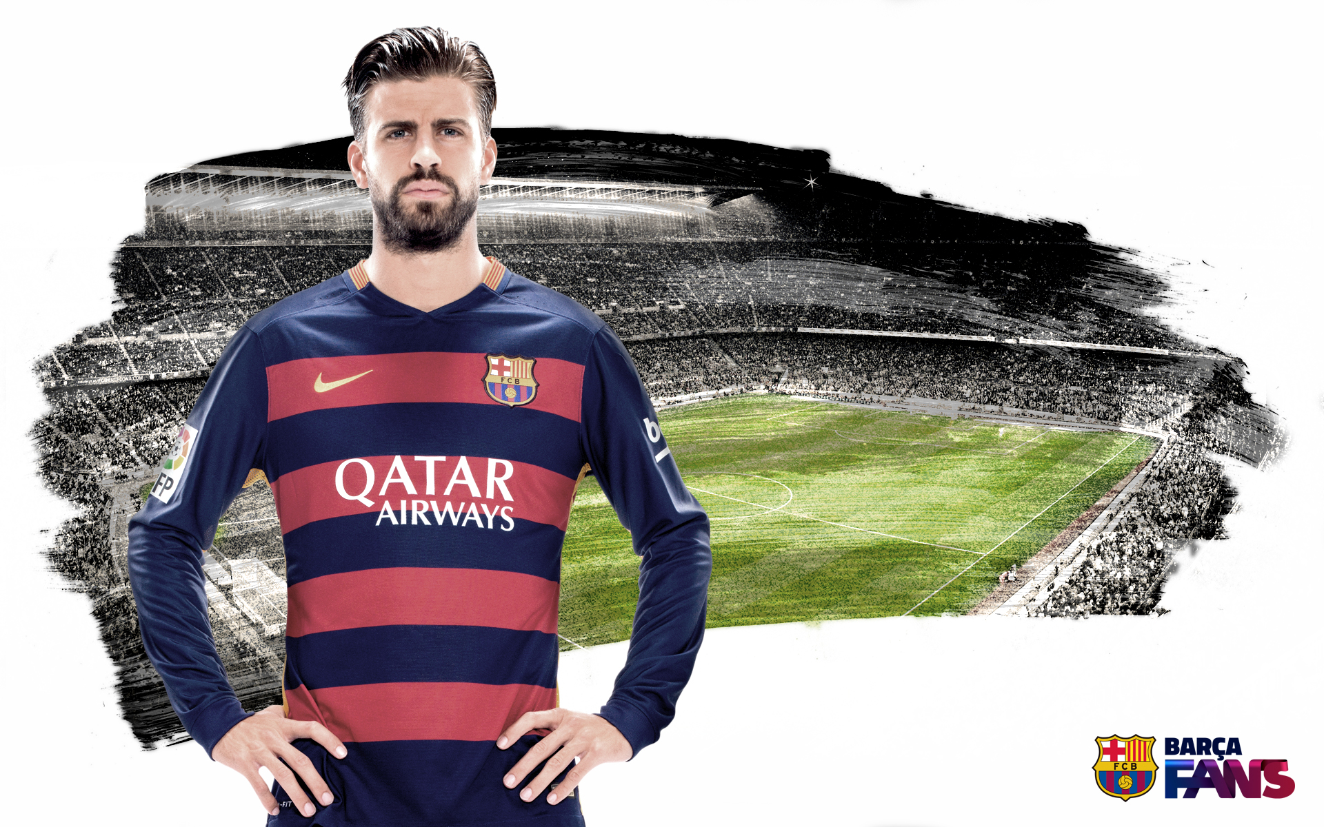 Gerard Pique FC Barcelona, HD Sports, 4k Wallpaper, Image