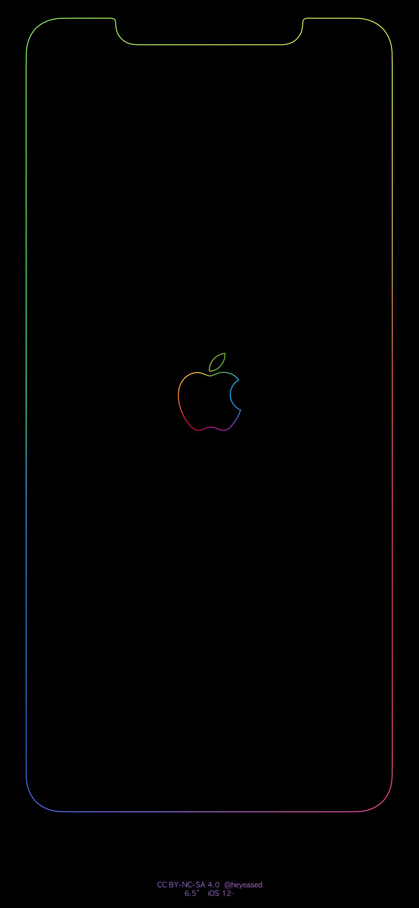 True black and OLED optimized wallpapers for iPhone XS pack 2