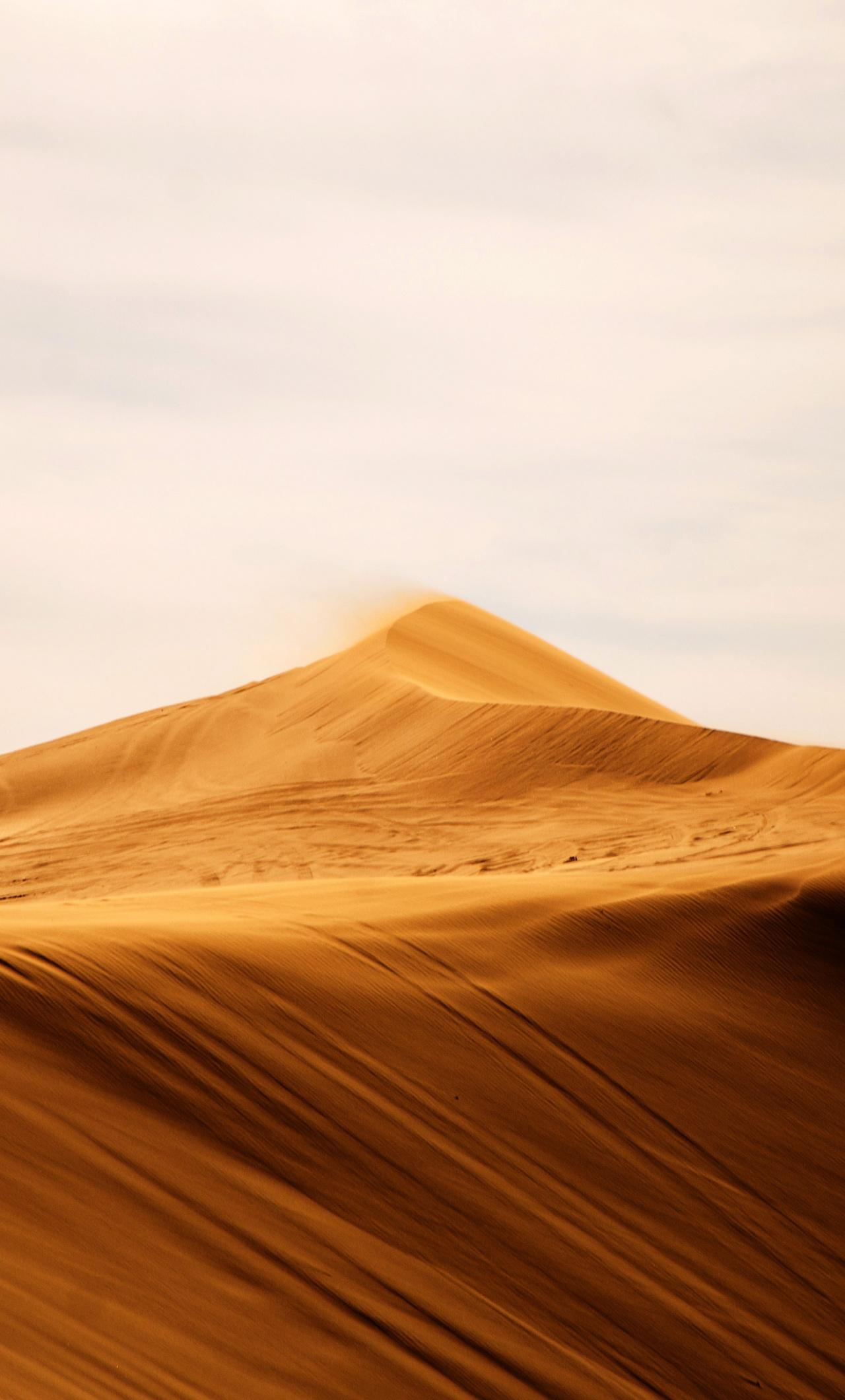 Download Desert dune, nature, sand wallpaper, 1280x iPhone 6 Plus