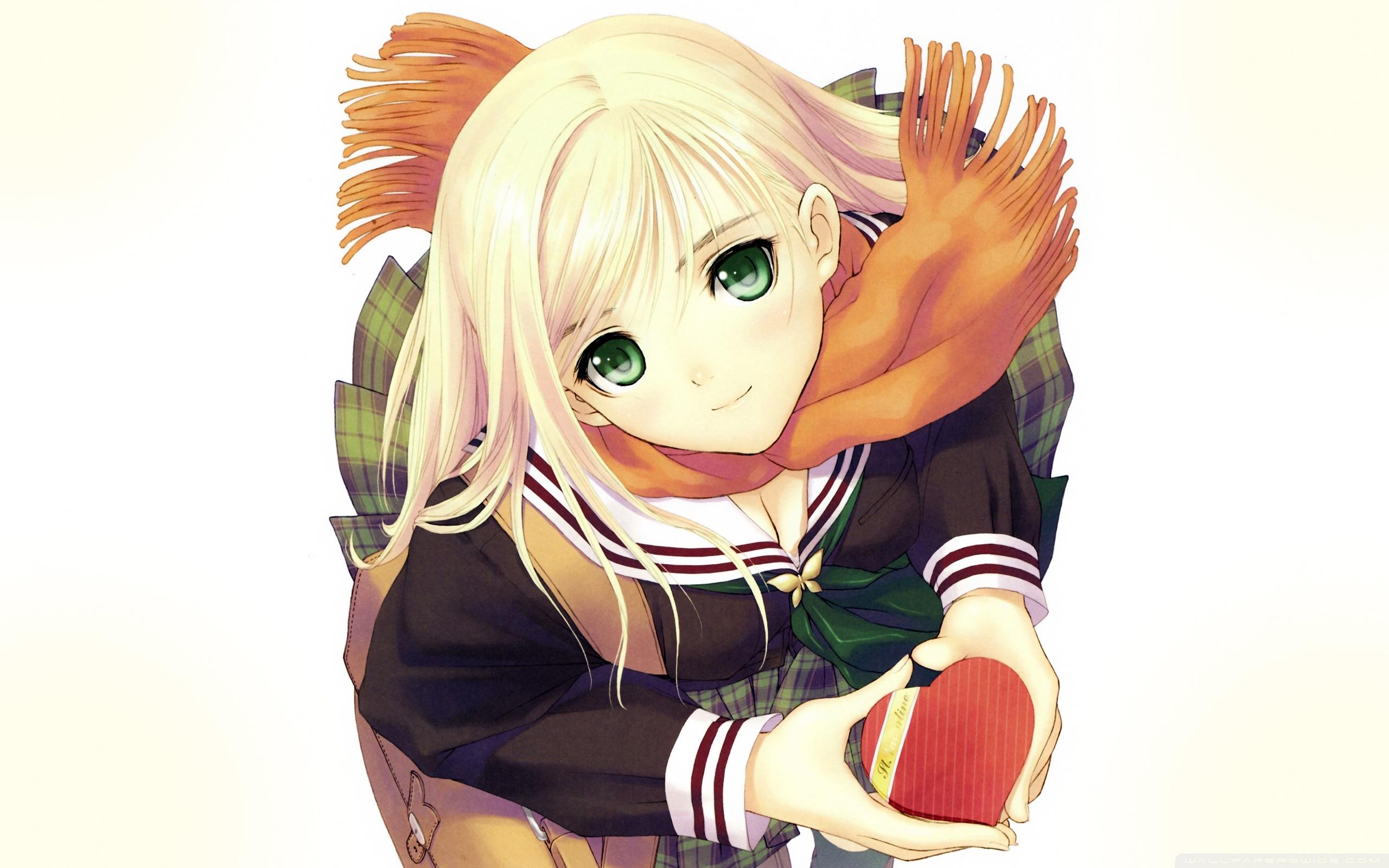 Anime Smiling Girl Ultra HD Desktop Background Wallpaper for 4K