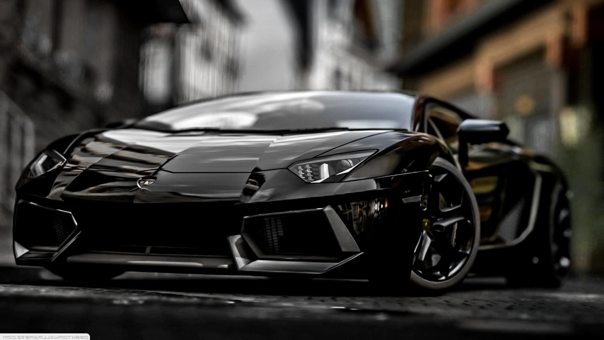 Lamborghini Aventador Black Desktop Wallpapers Wallpaper Cave