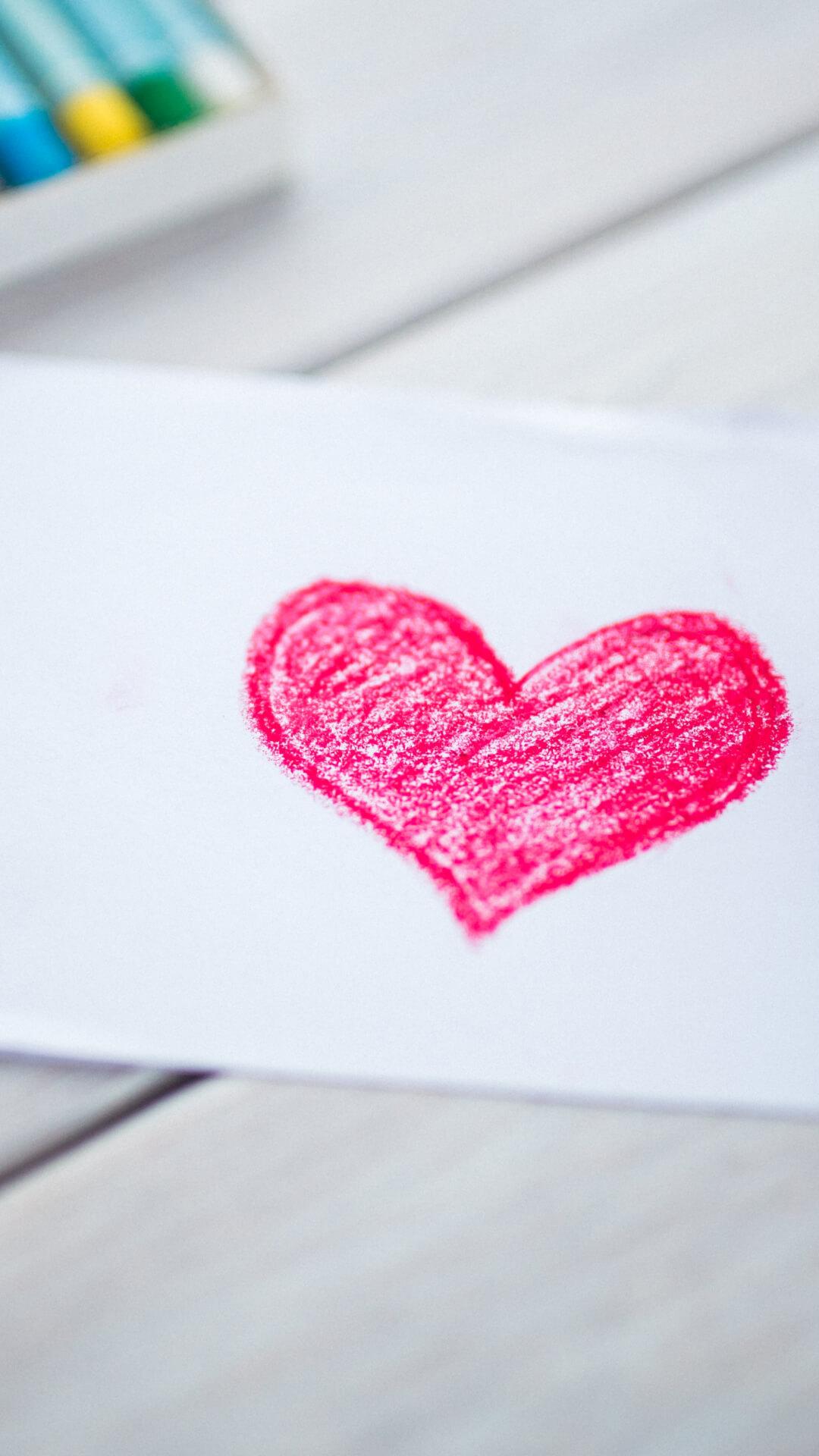Wallpaper Xiaomi Full Hd 1080 1920 Pink Heart