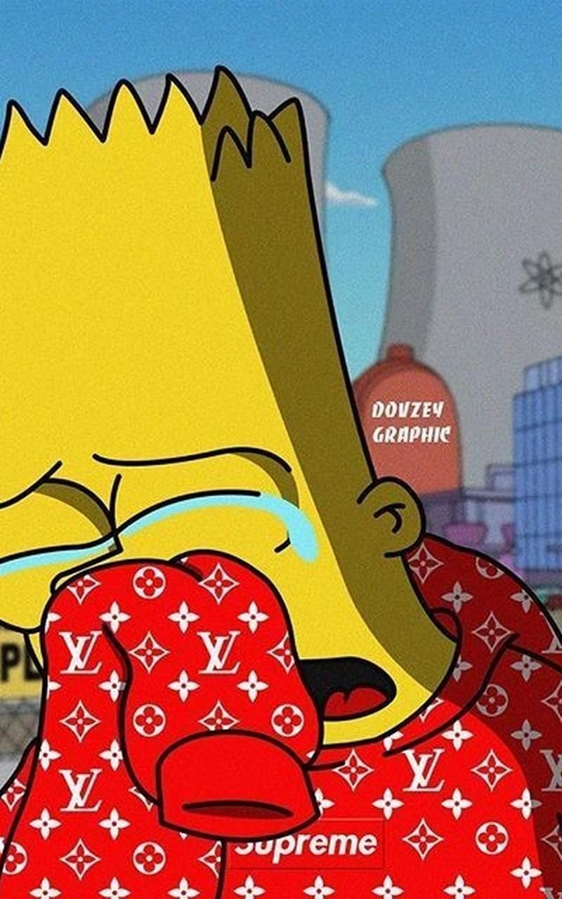 Supreme X Bart Simpson Wallpaper HD for Android