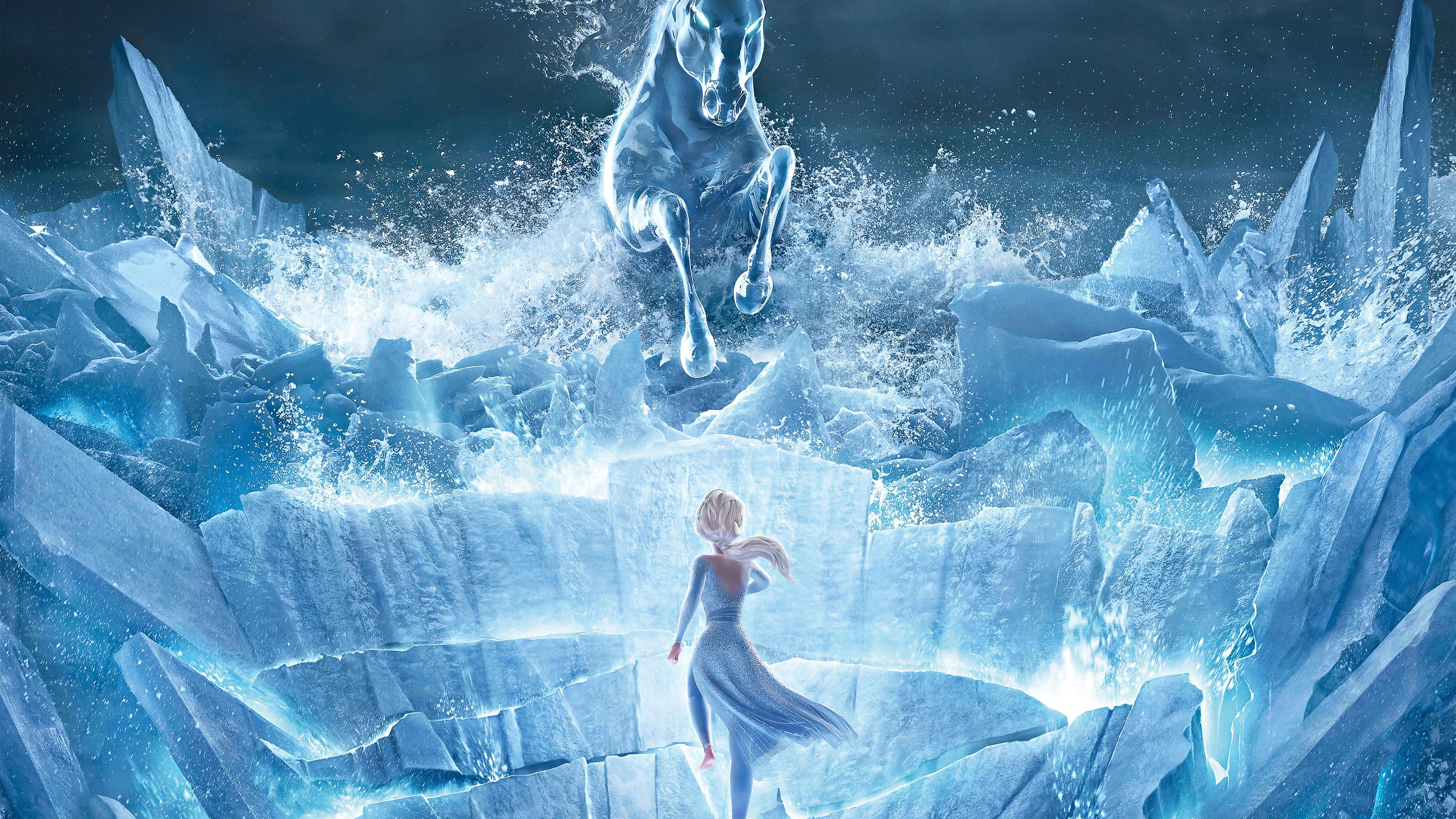 Elsa in Frozen 2 4K HD desktop wallpaper, Widescreen, High
